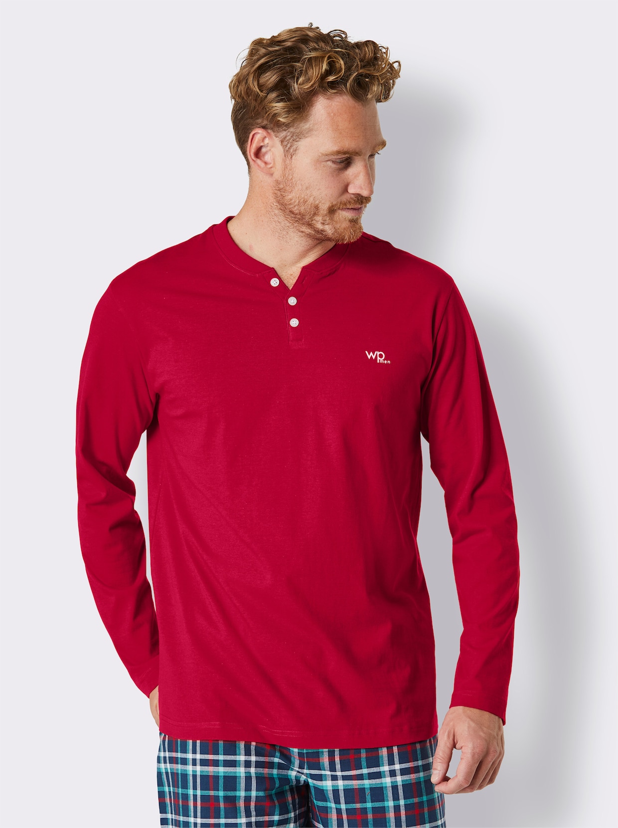 wäschepur Schlafanzug-Shirt - rot