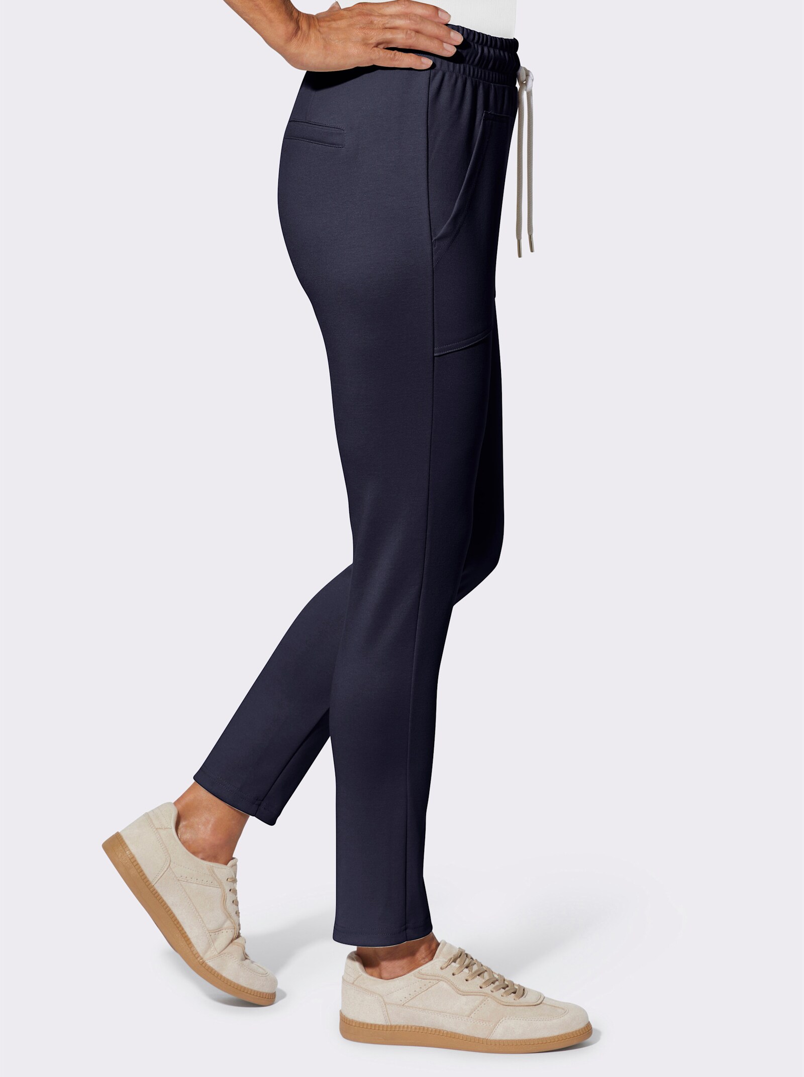 Jogg Pants mit Rundum-Dehnbund - marine