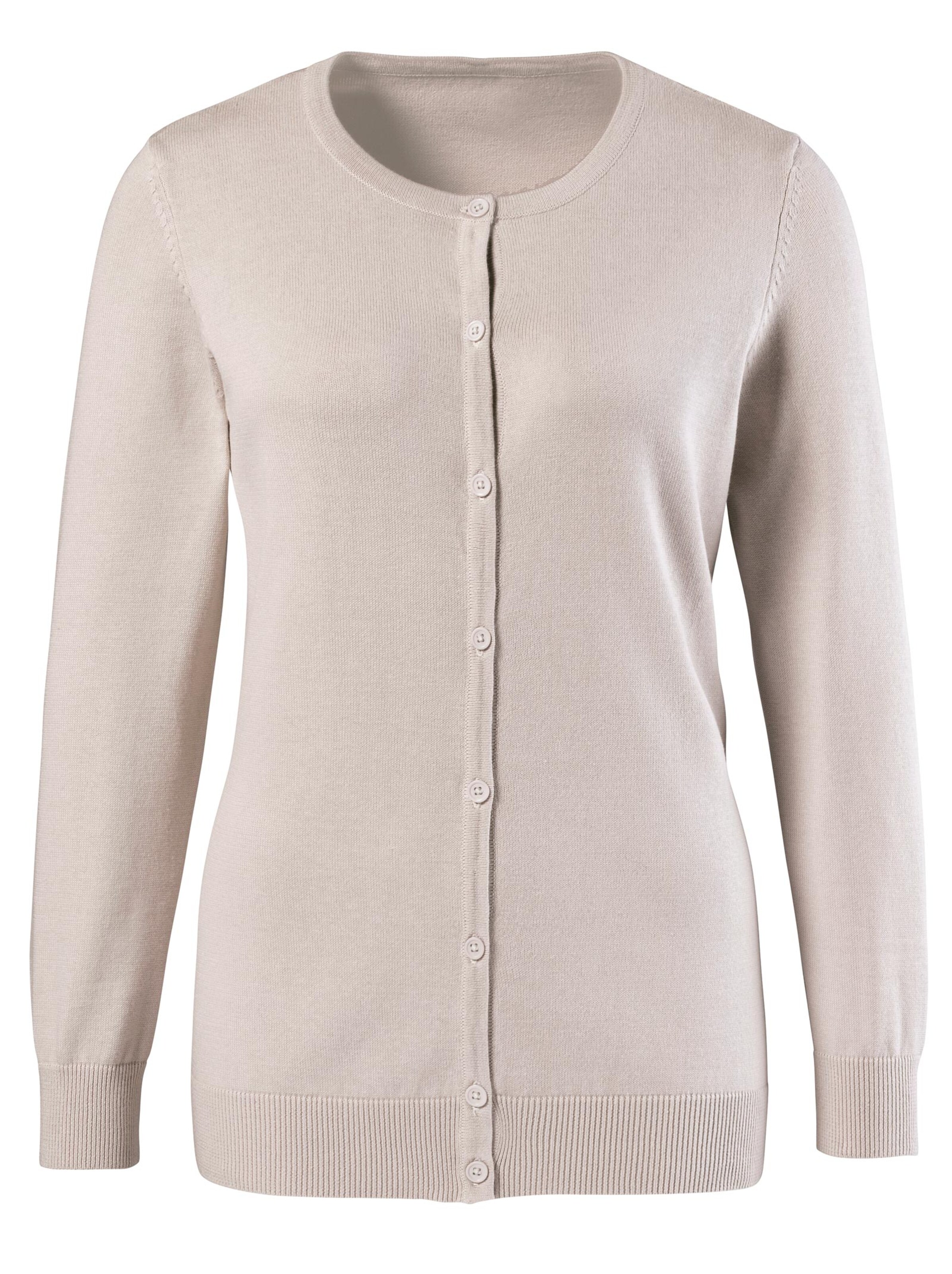 Strickjacke - beige