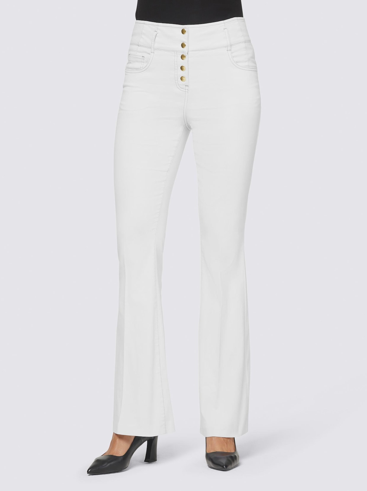 Ashley Brooke Push-up-Jeans - weiss