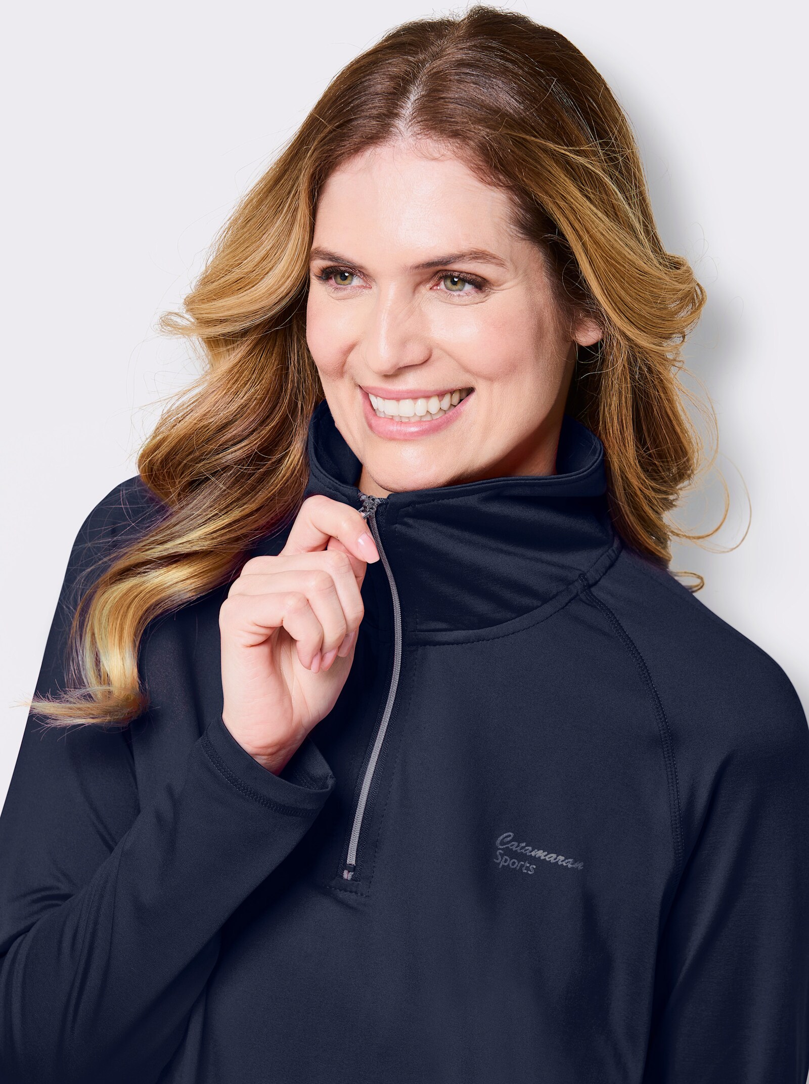 Catamaran Sports Funktionsshirt , atmungsaktiv und schnell trocknend - marine