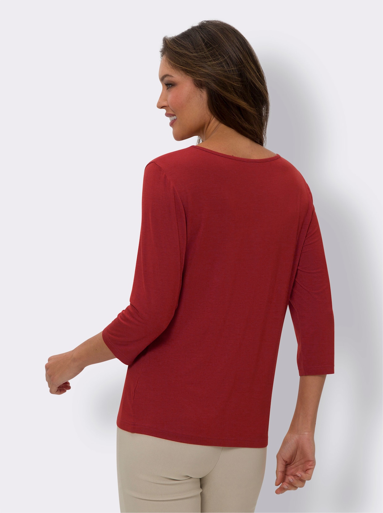 3/4-Arm-Shirt - kirsche