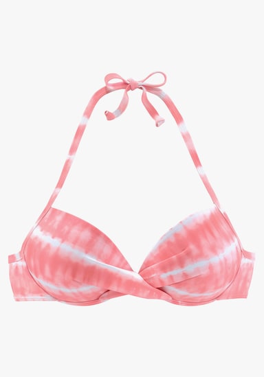 s.Oliver Push-Up-Bikini-Top - lobster-weiß