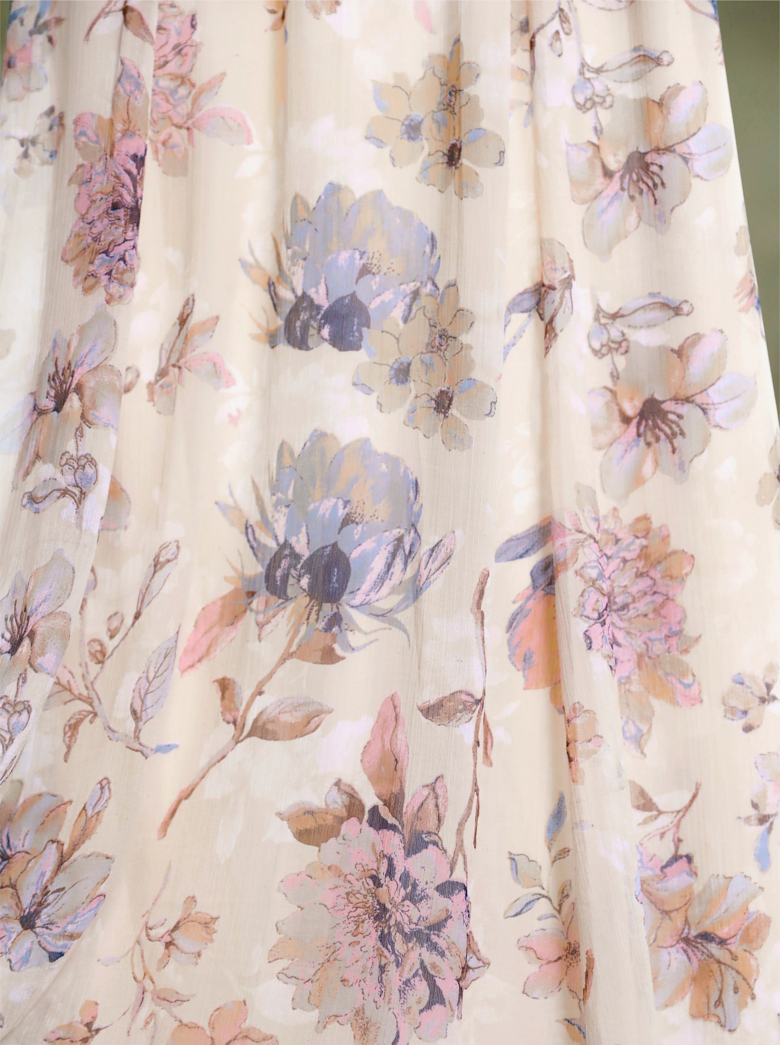 Tunika mit Rüschen-Verzierung - sand-bedruckt