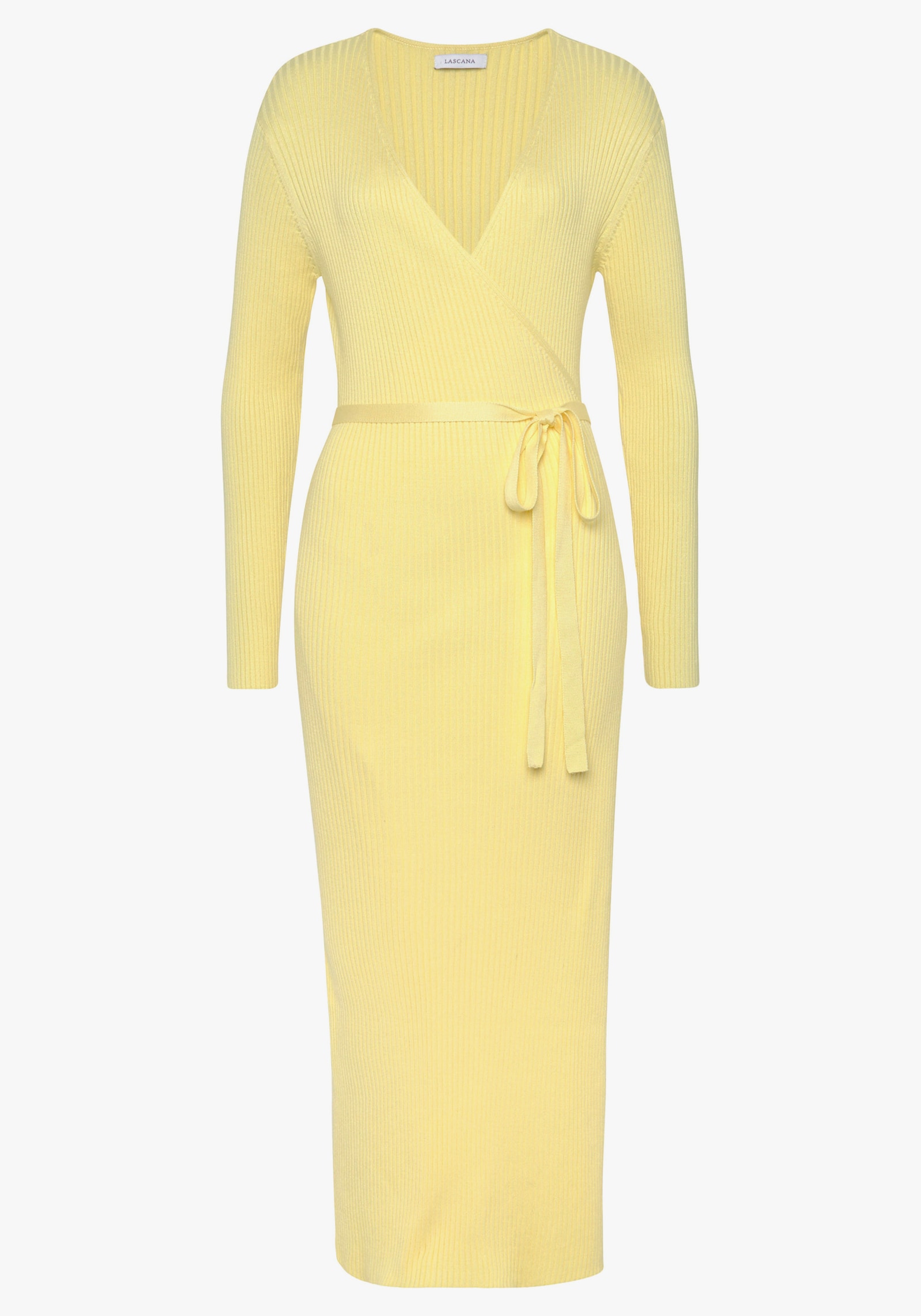 LASCANA Strickkleid - gelb