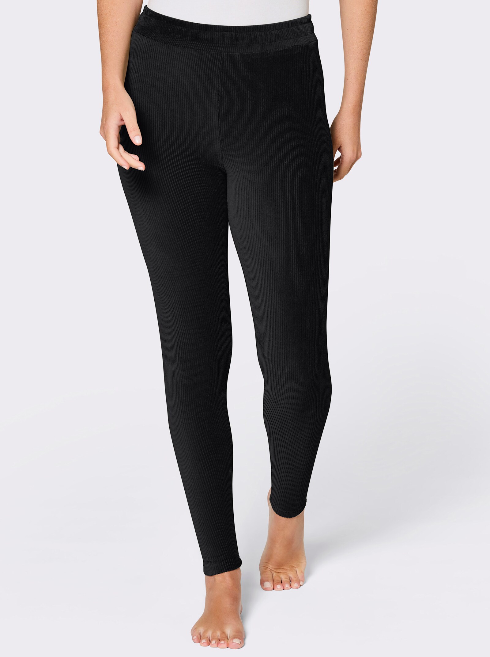 feel good Leggings in Nicki-Qualität - schwarz
