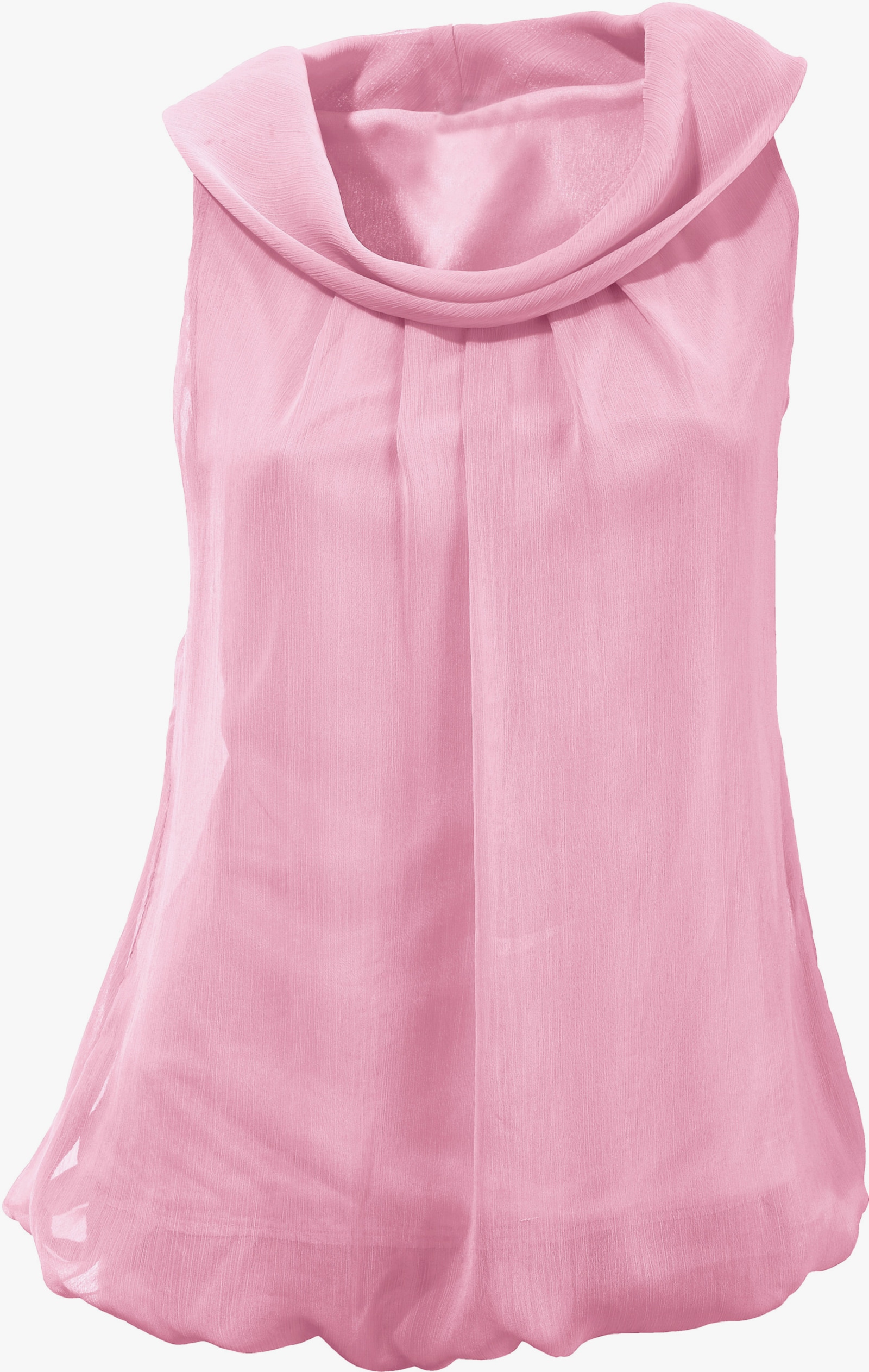 heine Blusentop mit Wasserfall-Ausschnitt - rosé