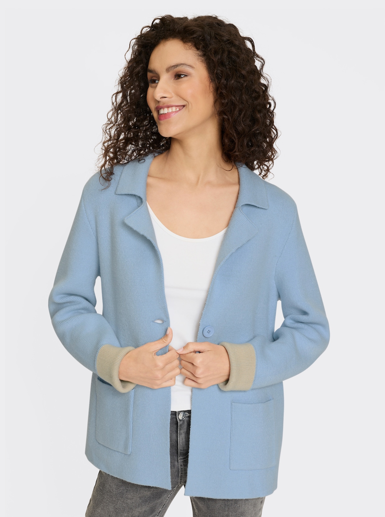 heine Cardigan - eisblau