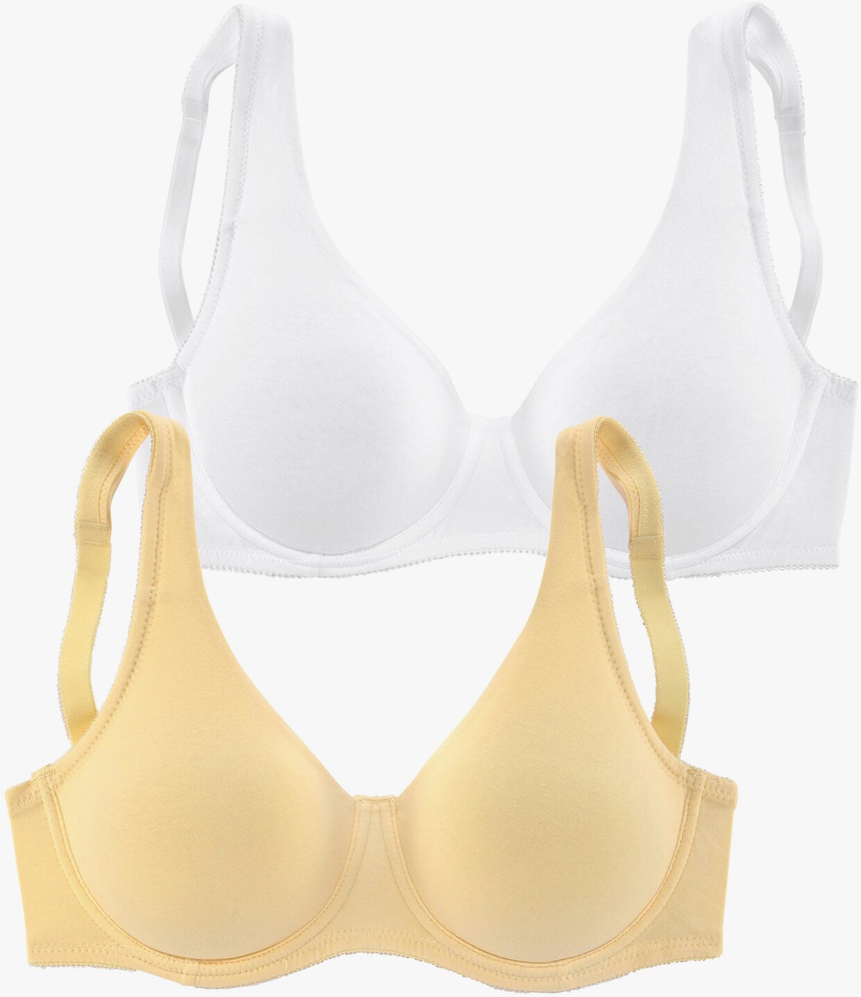 petite fleur Soutien-gorge minimiseur - jaune + blanc