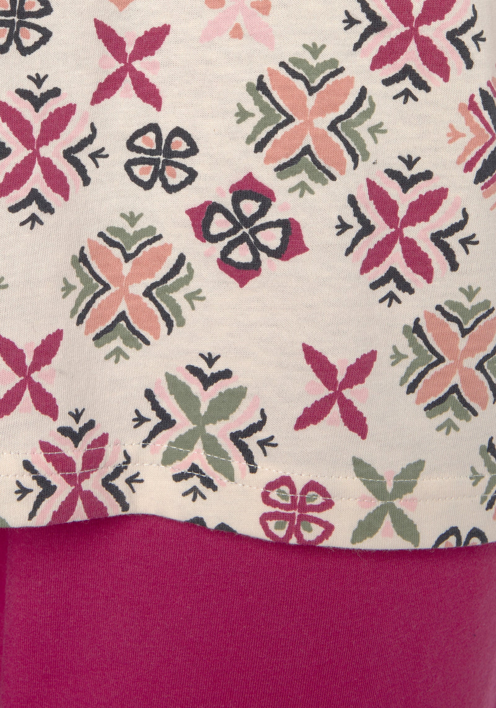 Vivance Dreams Pyjama - bordeaux gedessineerd