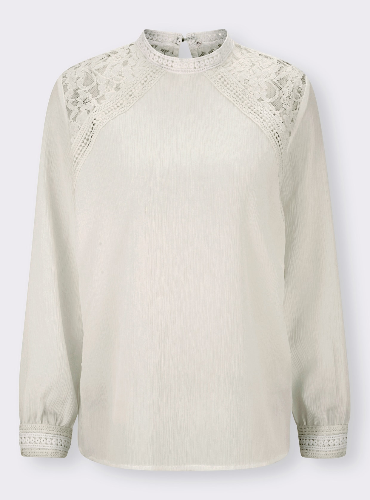 heine Blouse met opstaande kraag - champagne
