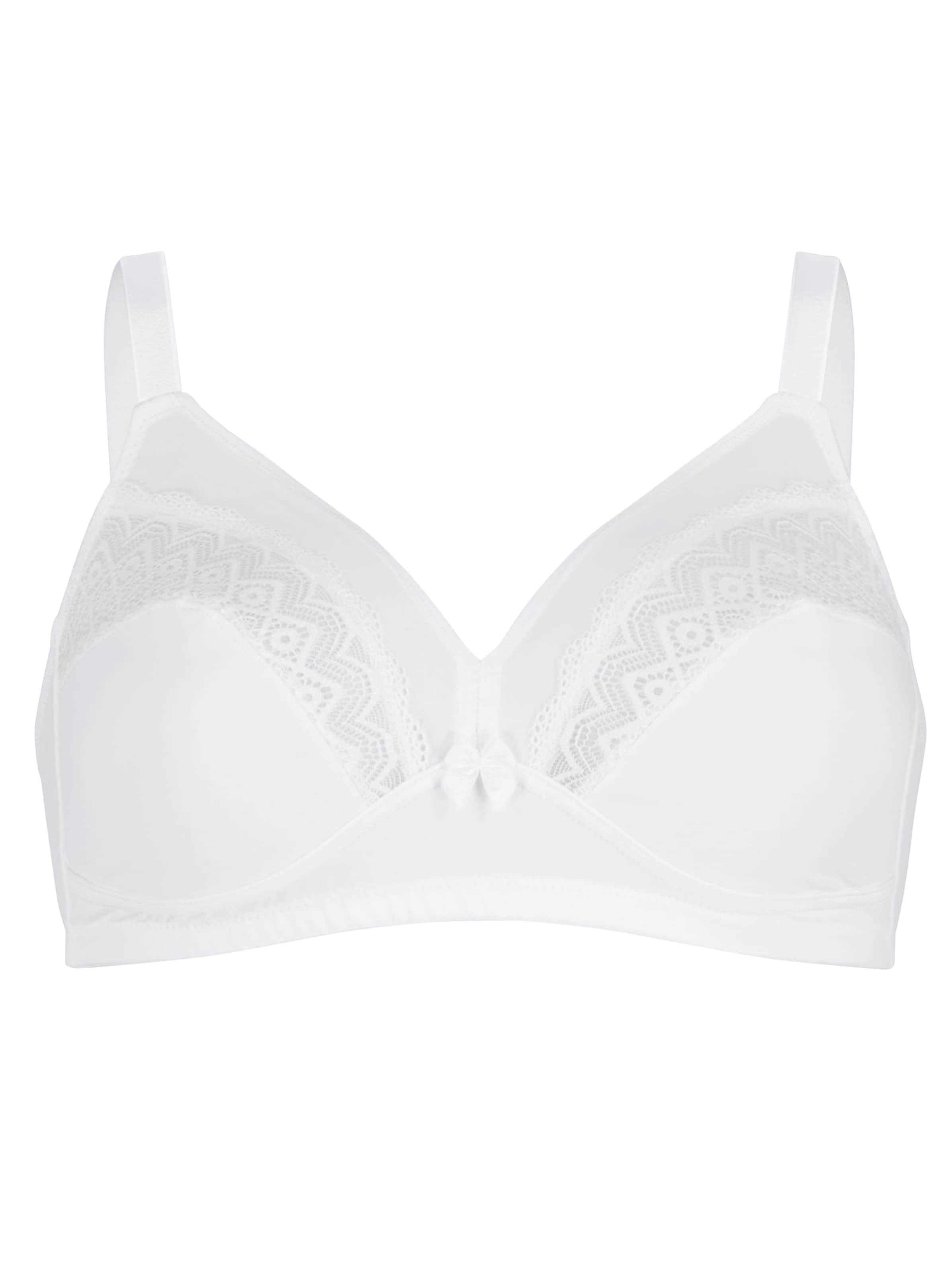 wäschepur BH ohne Bügel - weiß