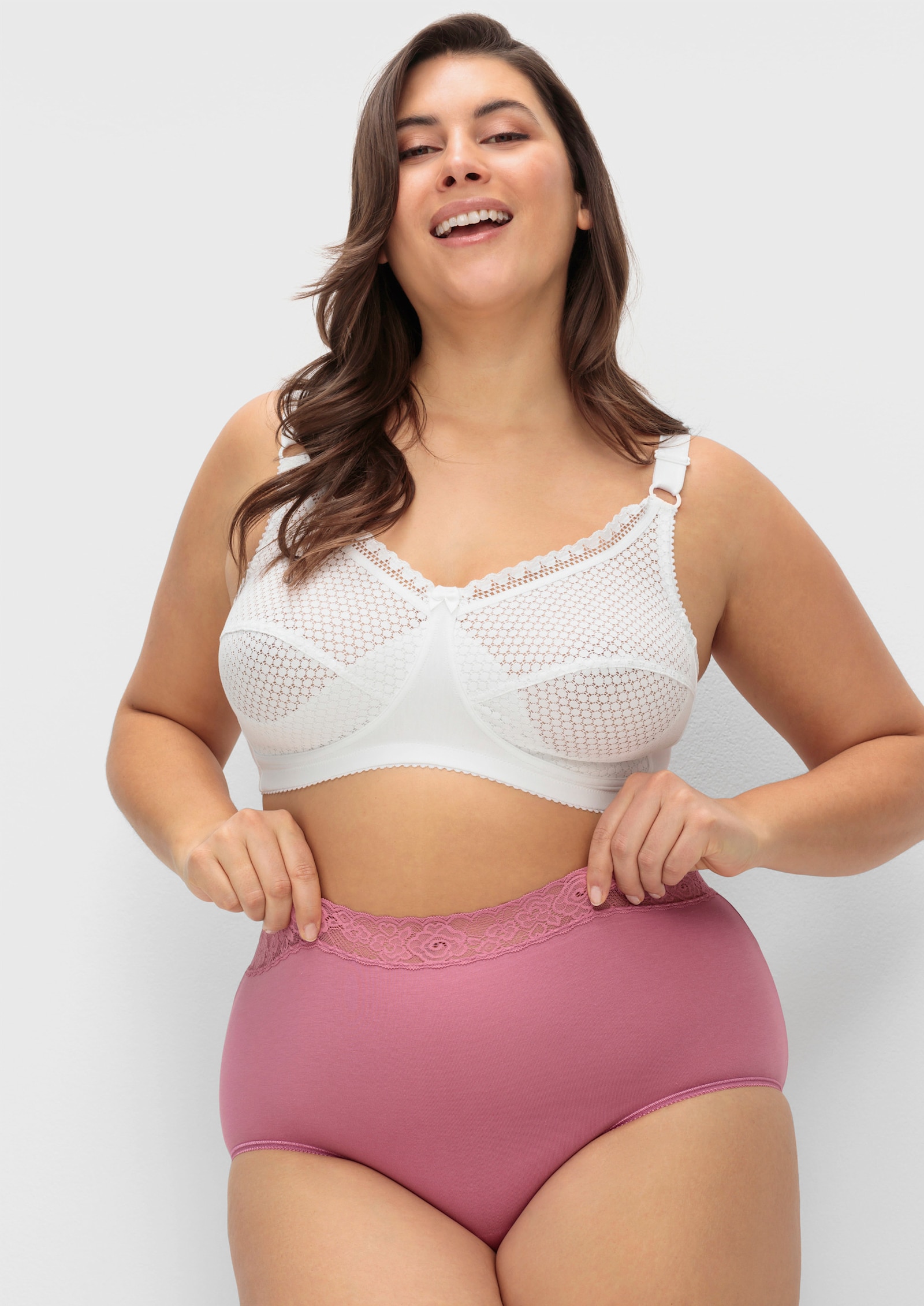 wäschepur Taillenslip mit elastischer Spitze - farbig-sortiert