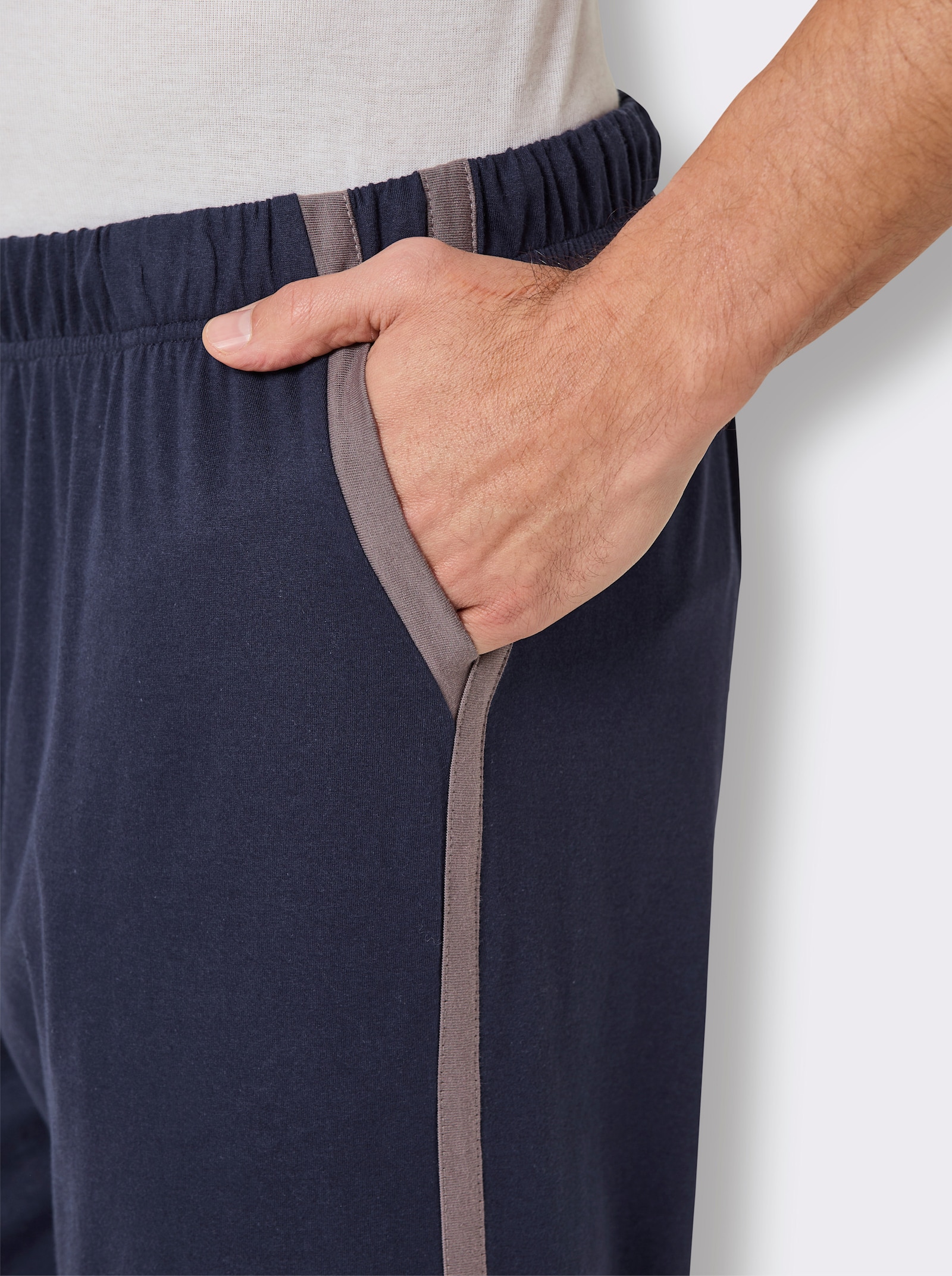 wäschepur men Hose lang - marine-anthrazit