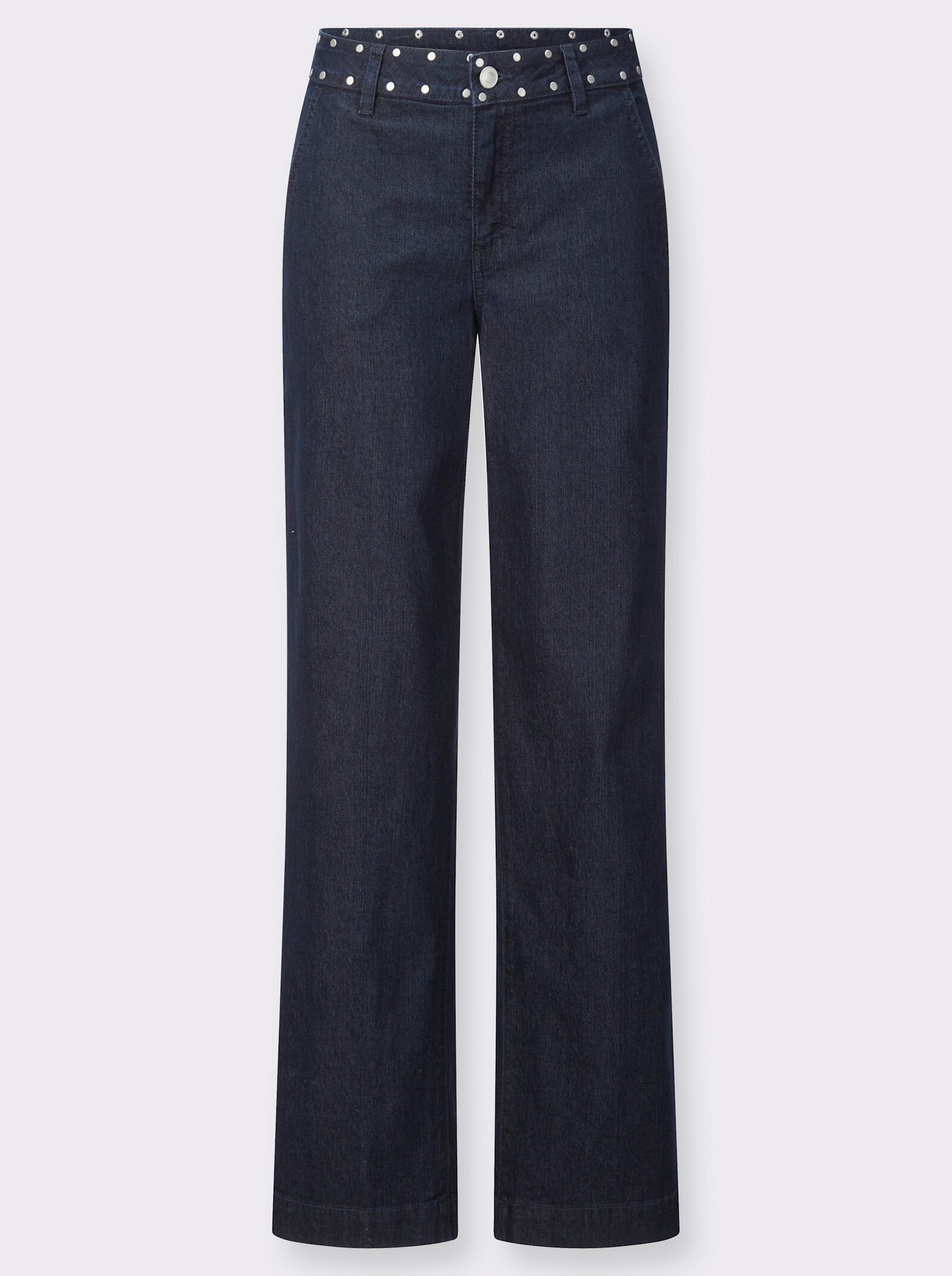 Jeans mit Ziernieten - dark blue