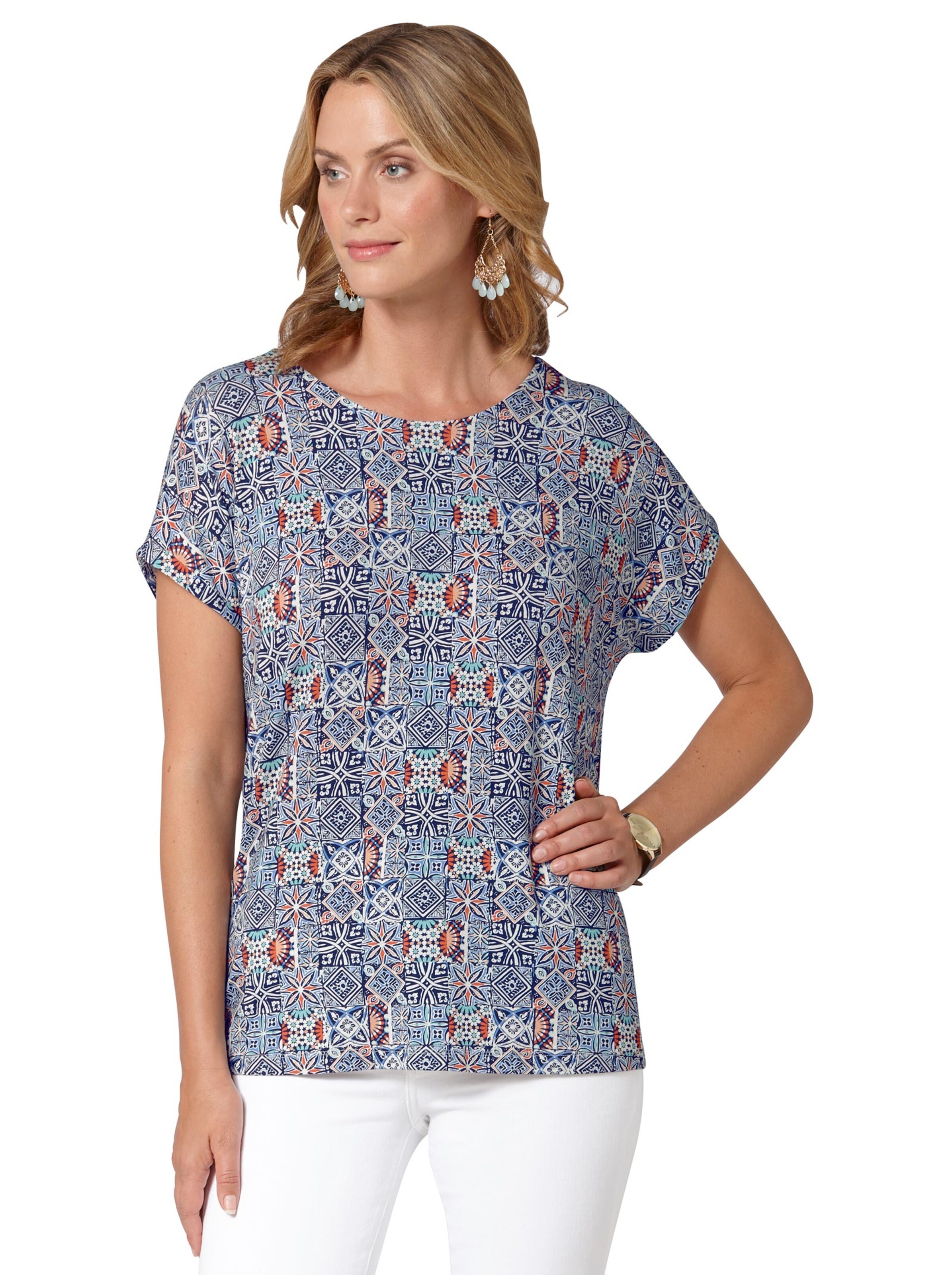 Shirt - marine-gemustert