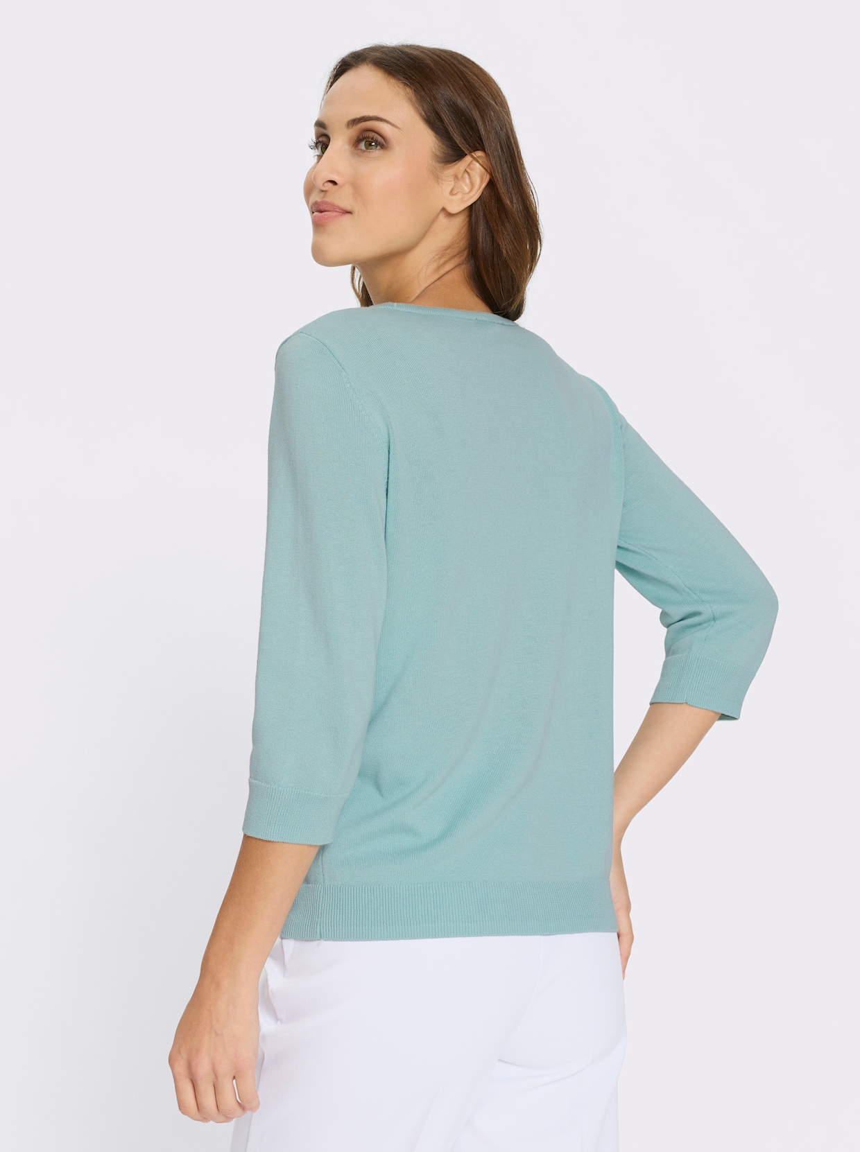 Rundhalspullover - mint