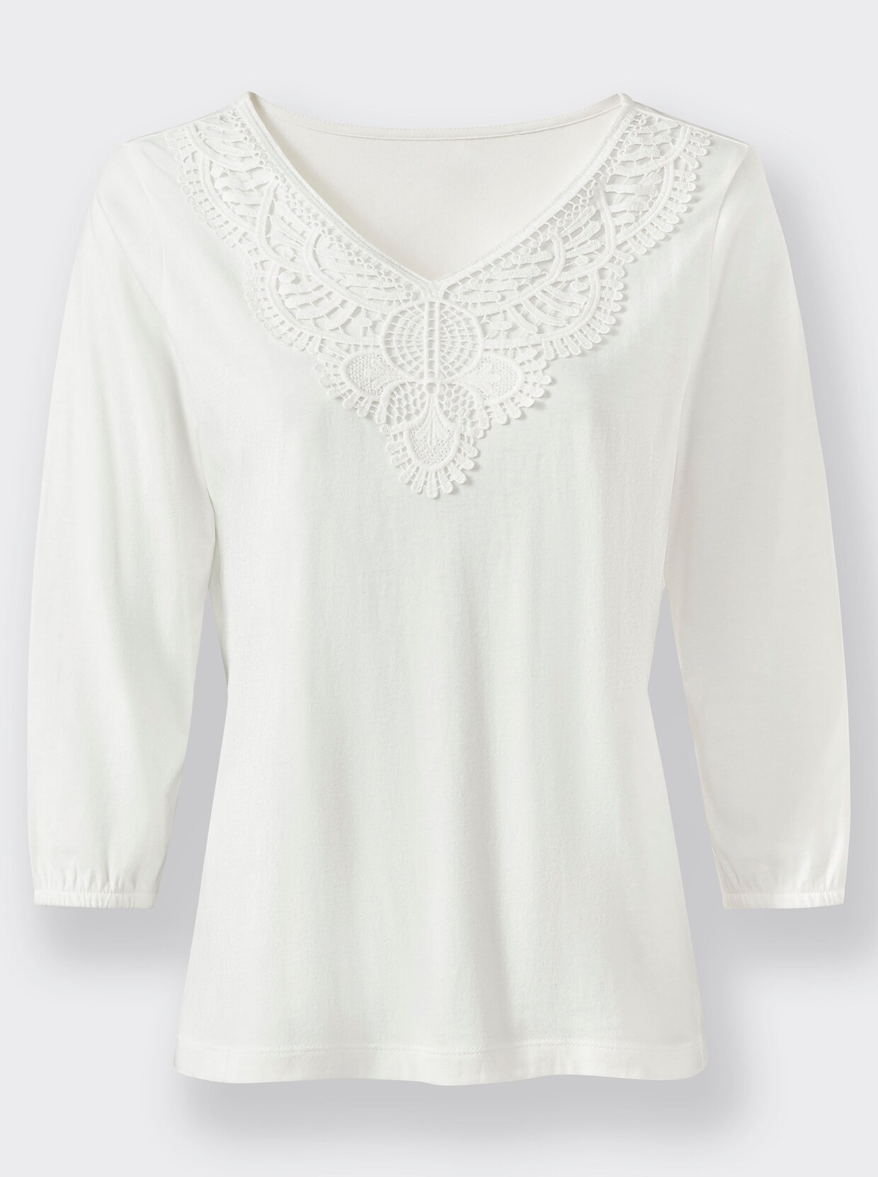 V-Shirt - ecru