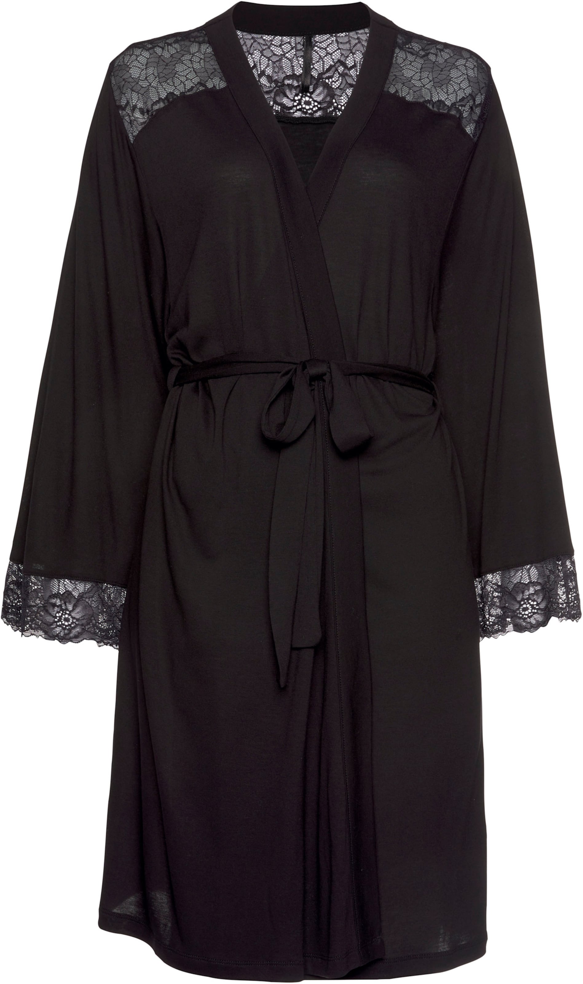 Softe und günstig Kaufen-Kimono in schwarz von LASCANA. Kimono in schwarz von LASCANA <![CDATA[Verführerischer Kimono mit Bindegürtel aus softer und nachhaltiger Viskose.]]>. 