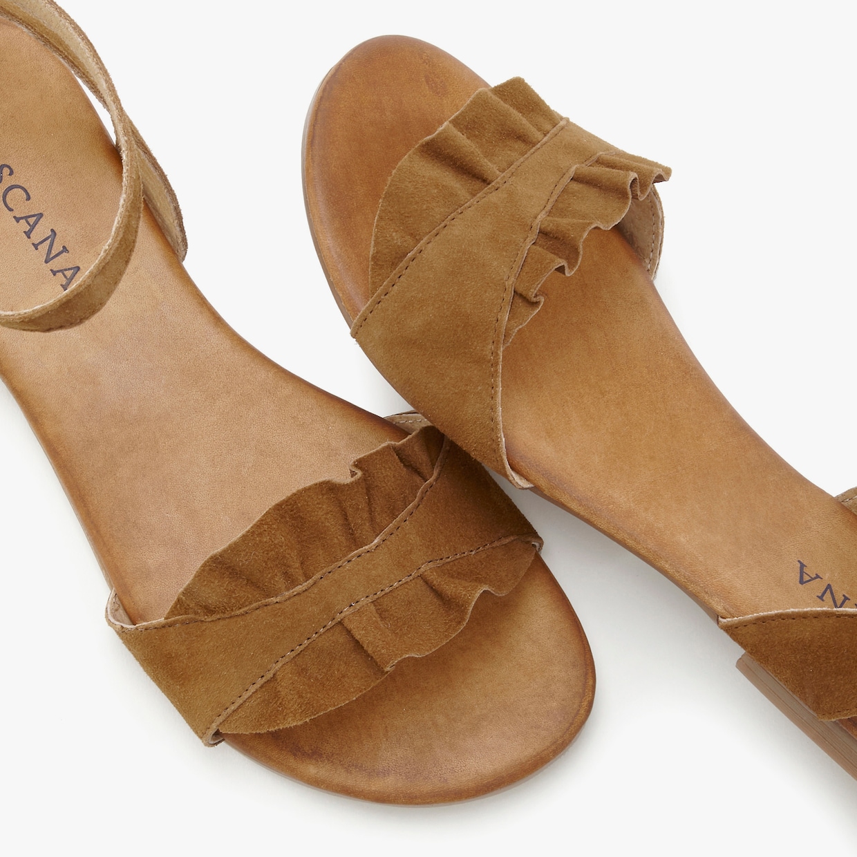 LASCANA slipper - camelkleuren