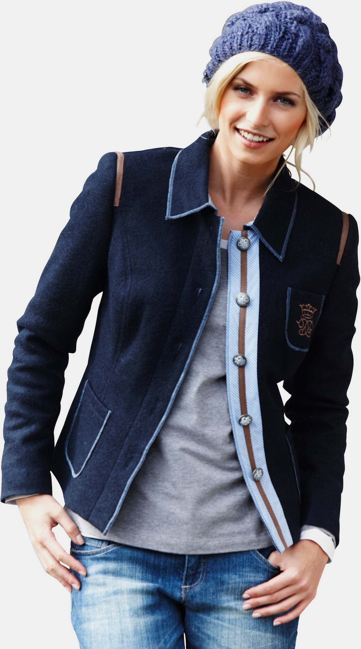 heine Blazerjacke - marine