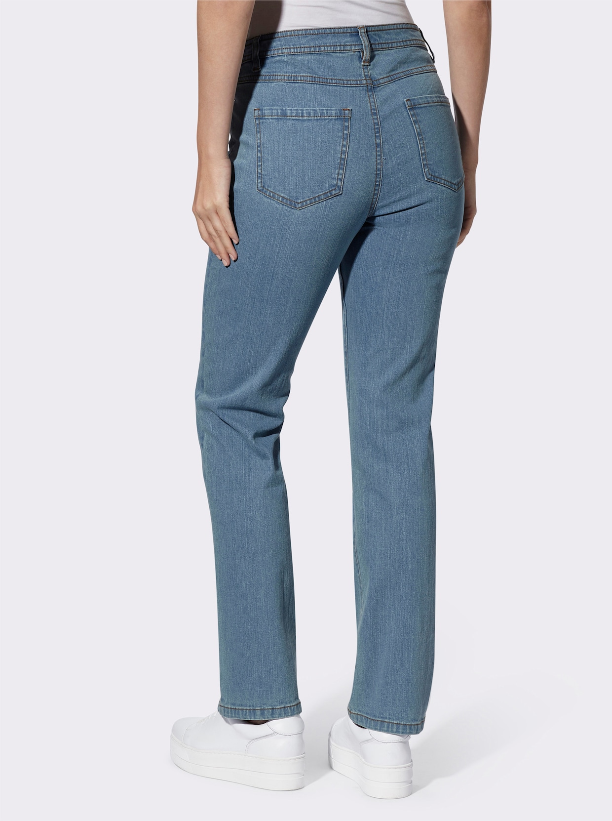 5-pocketjeans - blue-bleached