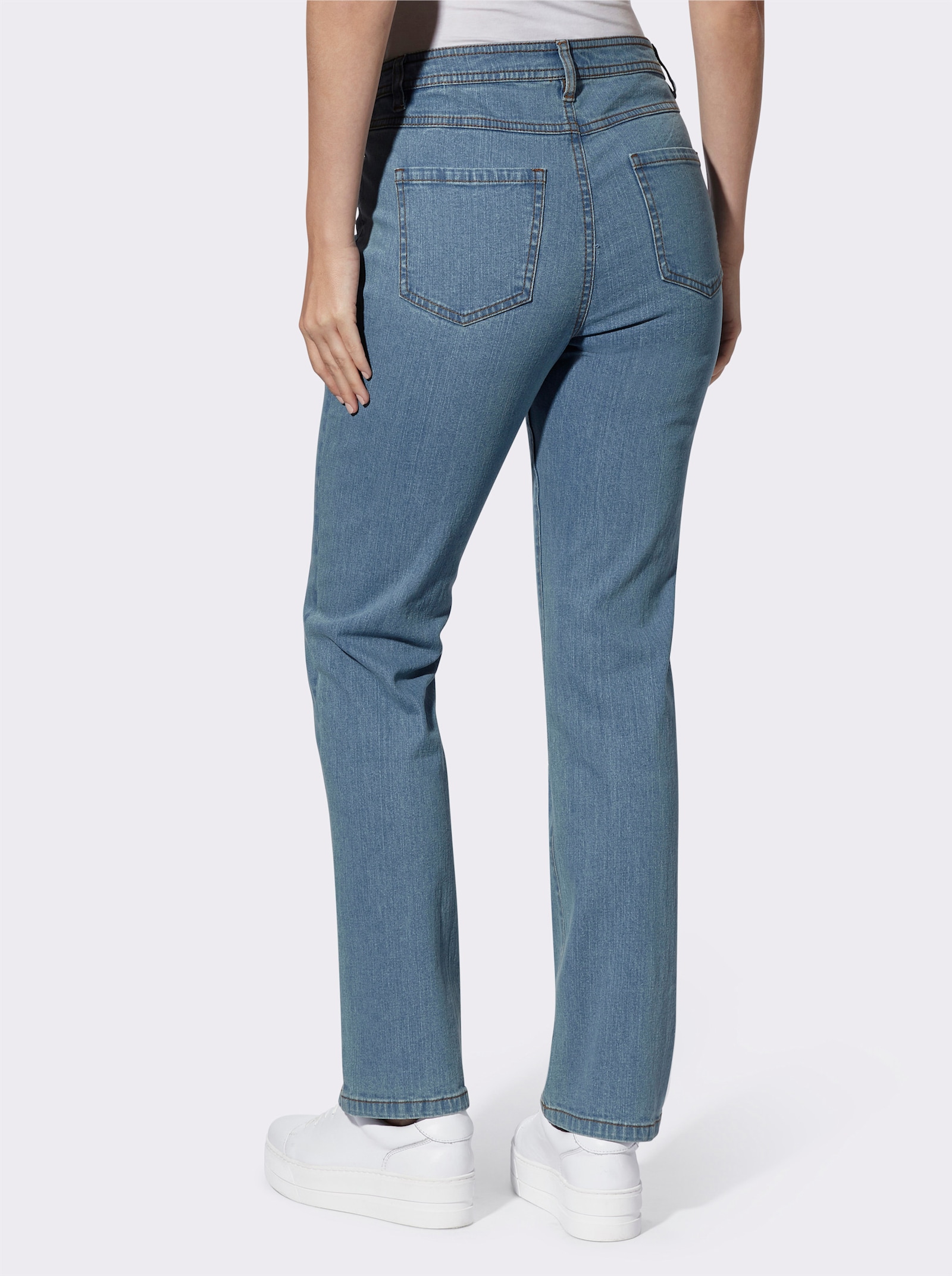5-Pocket-Jeans mit lässig weiten Beinen - blue-bleached