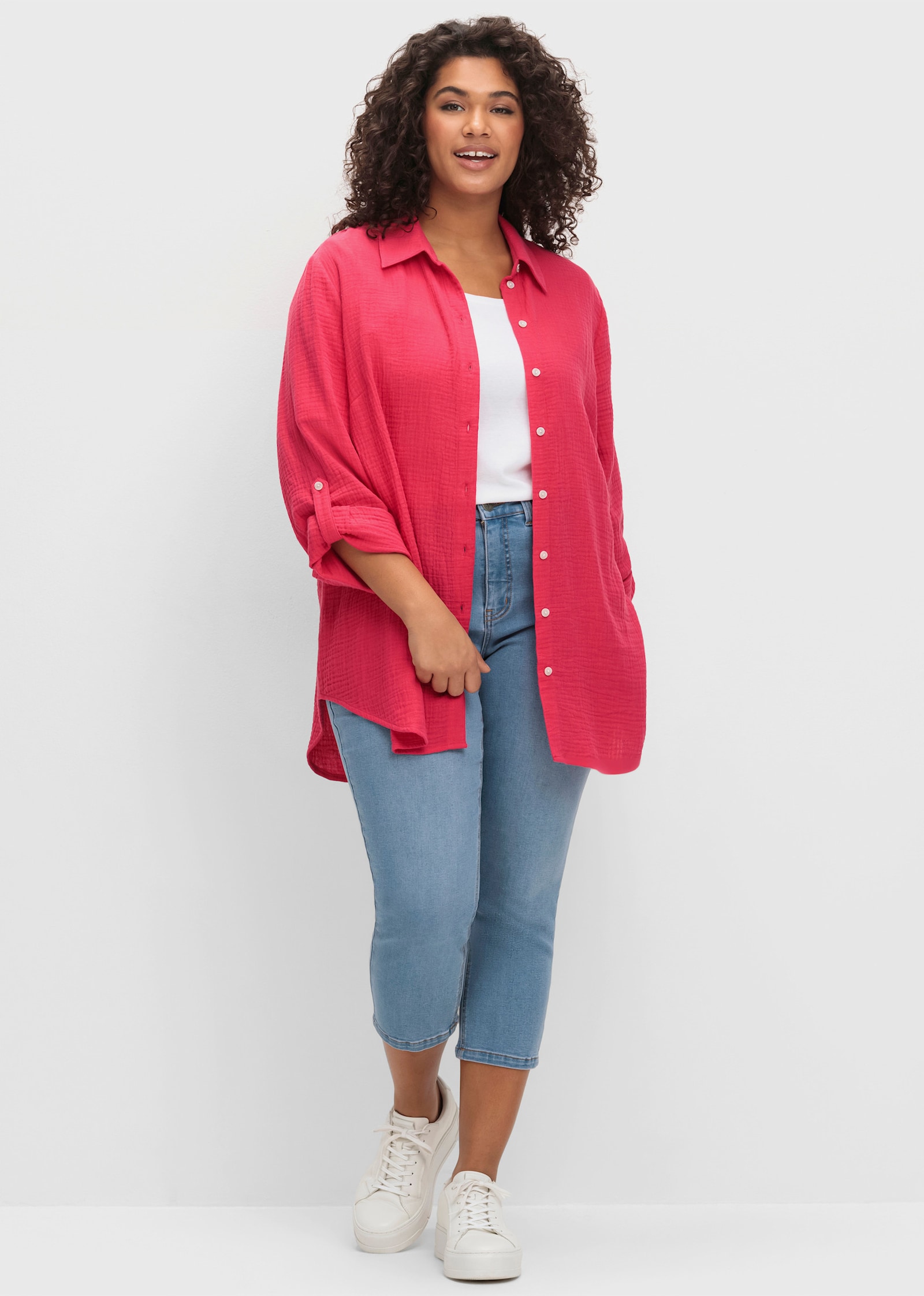 sheego 7/8-Jeans in skinny Form - blue denim