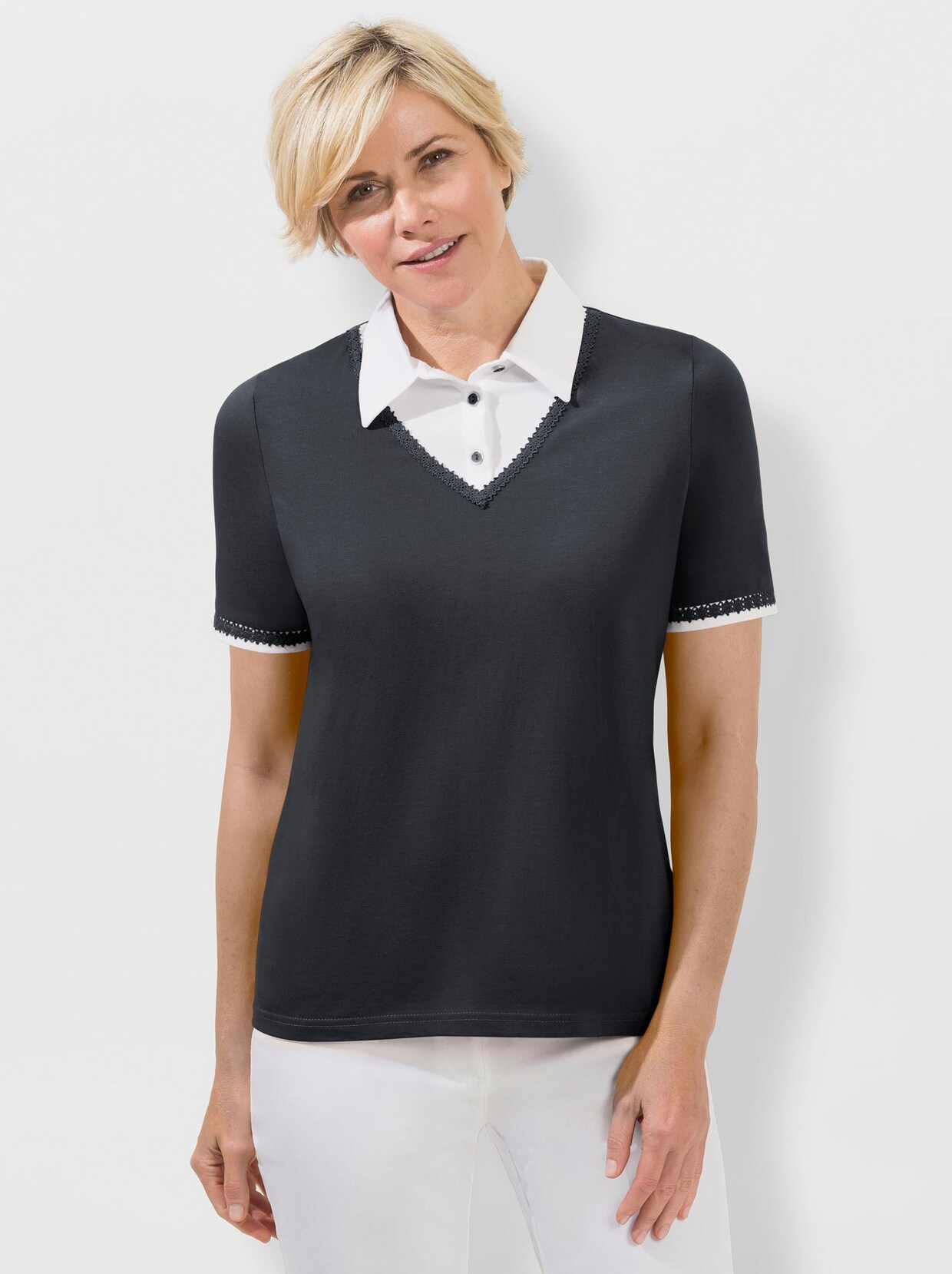 2-in-1-Shirt - marine
