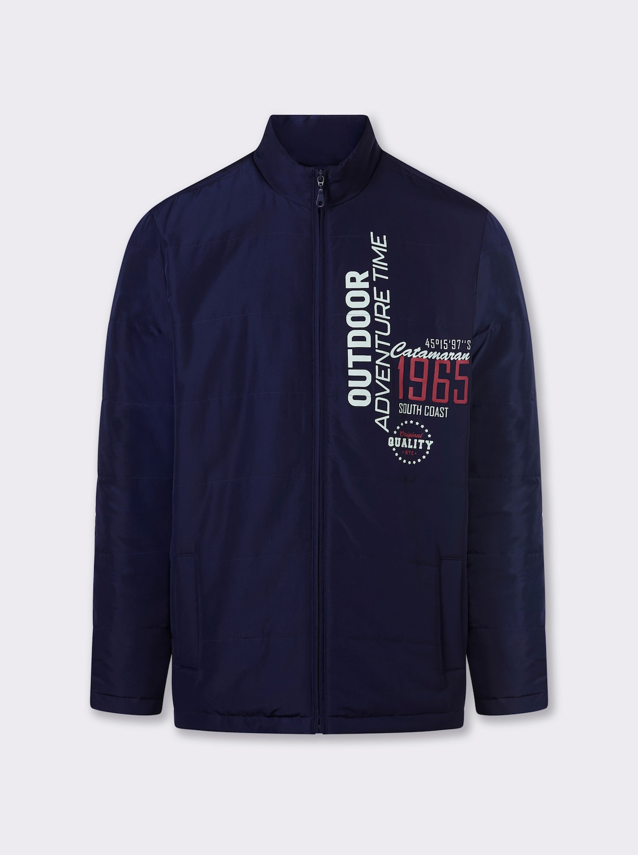 Catamaran Steppjacke - marine-bedruckt