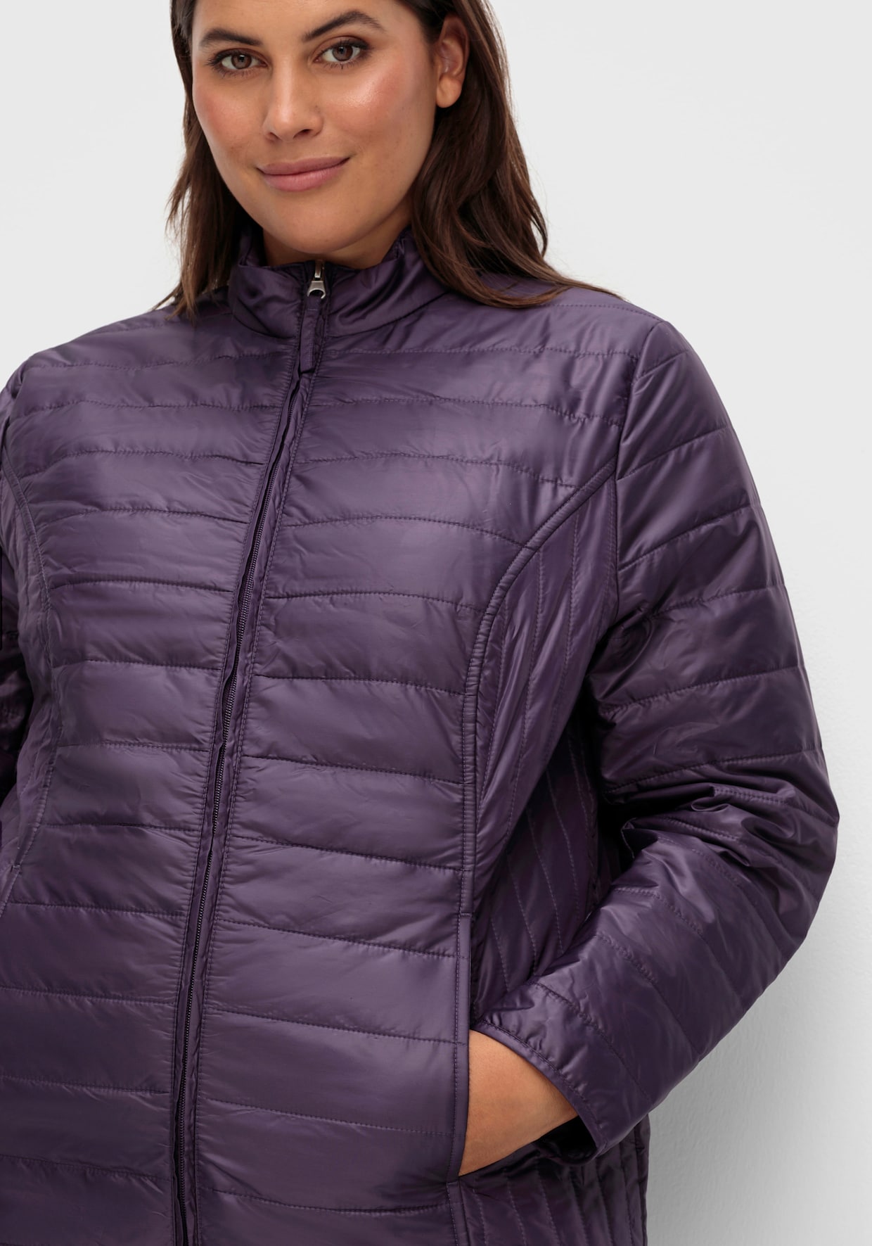 Steppjacke - lila