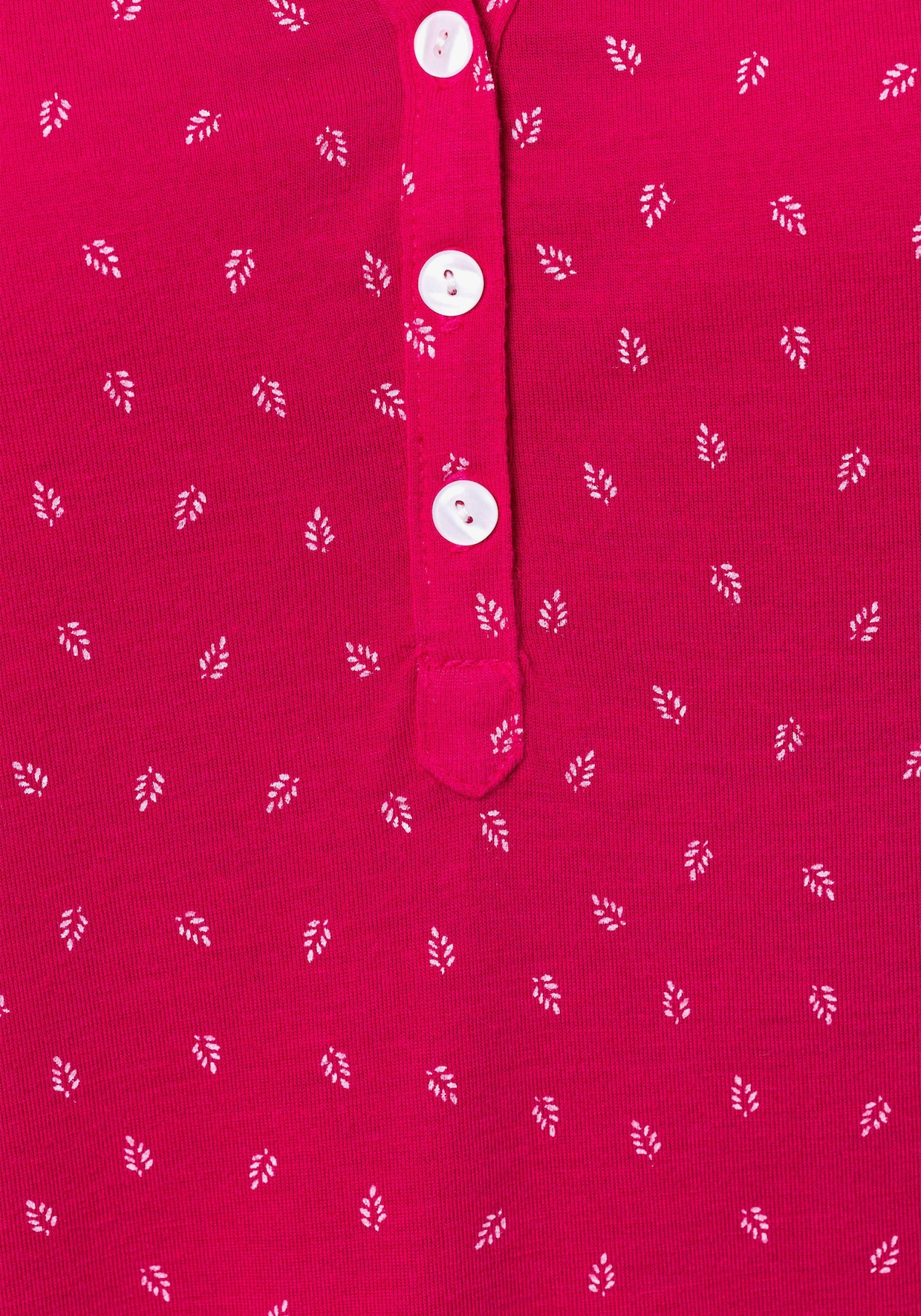 LASCANA Shirttop - pink-gemustert, navy-uni