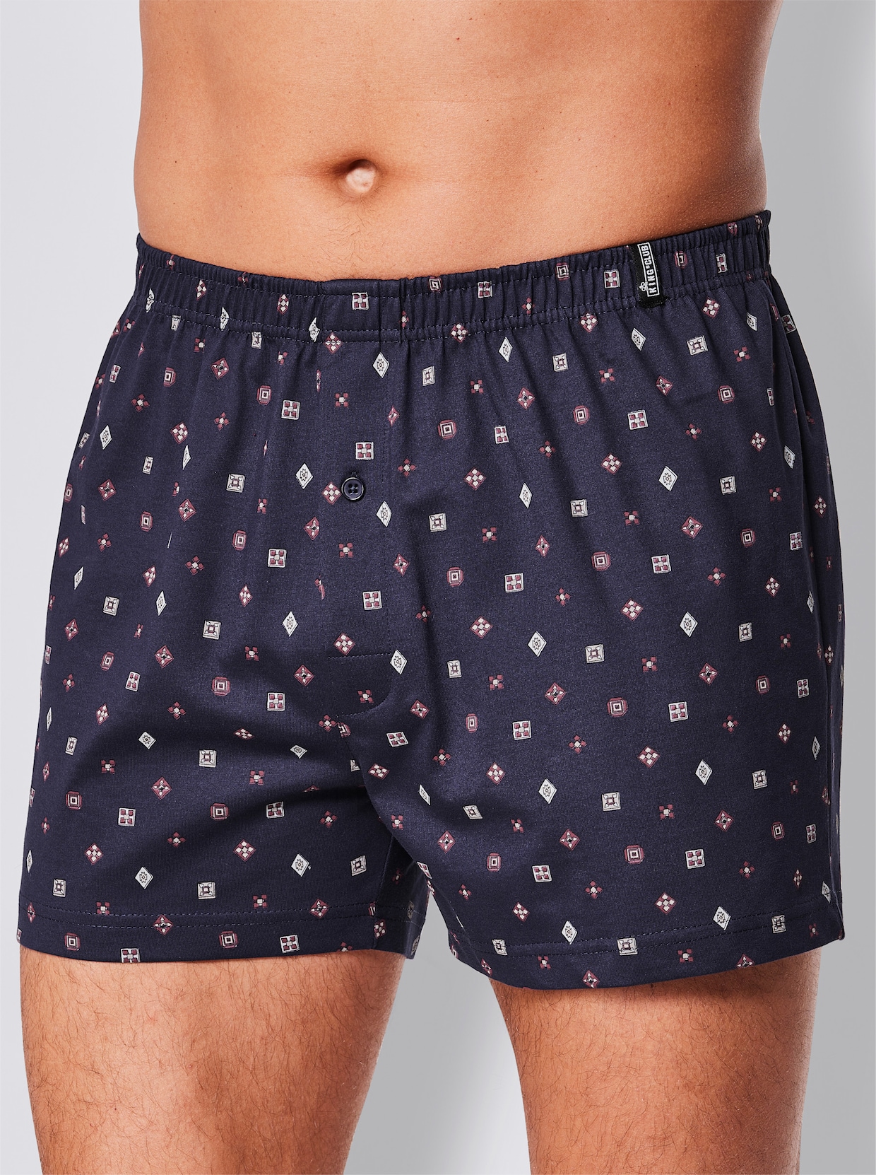 KINGsCLUB Boxershorts - marine geprint