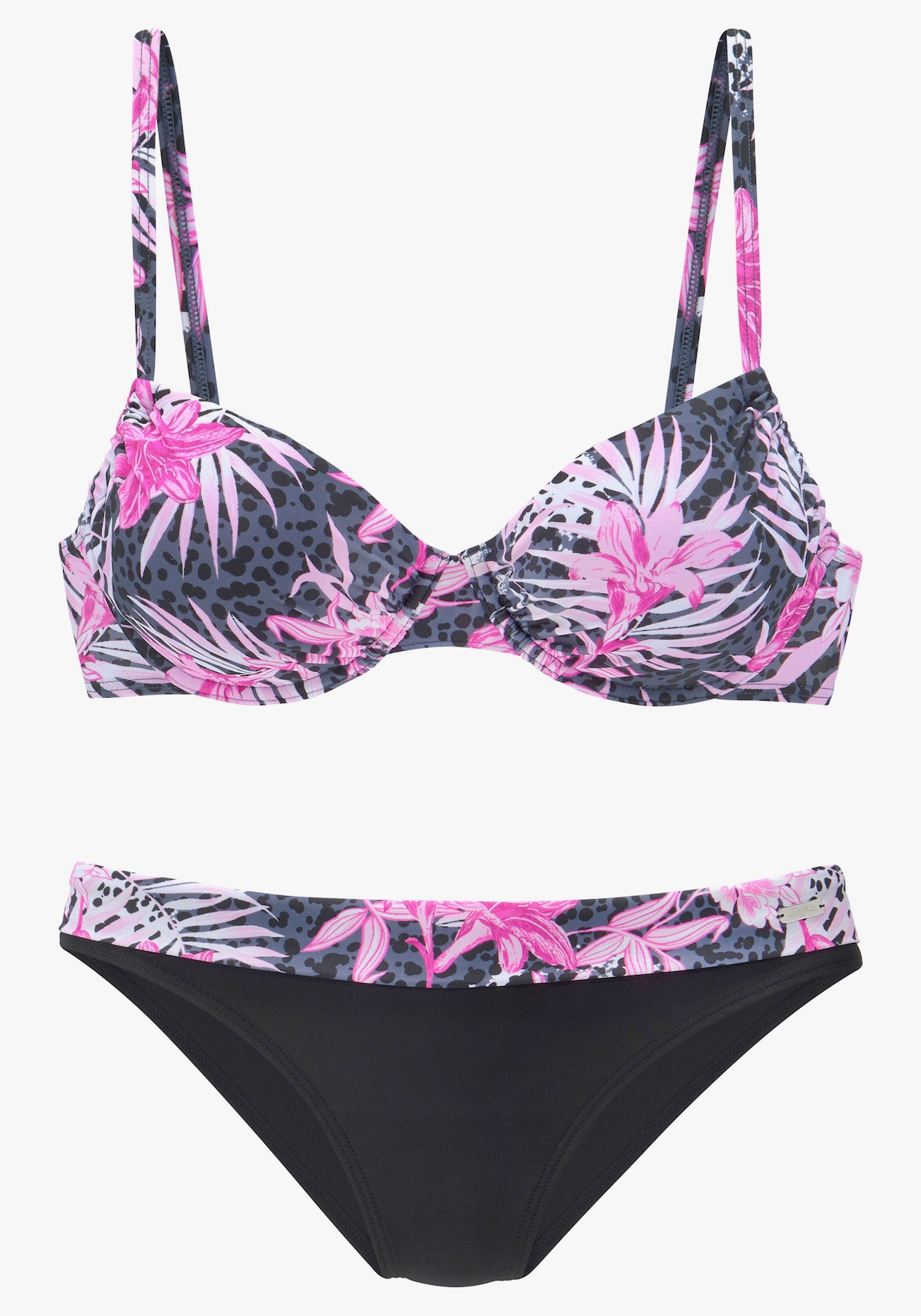 Buffalo Beugelbikini - marine/pink