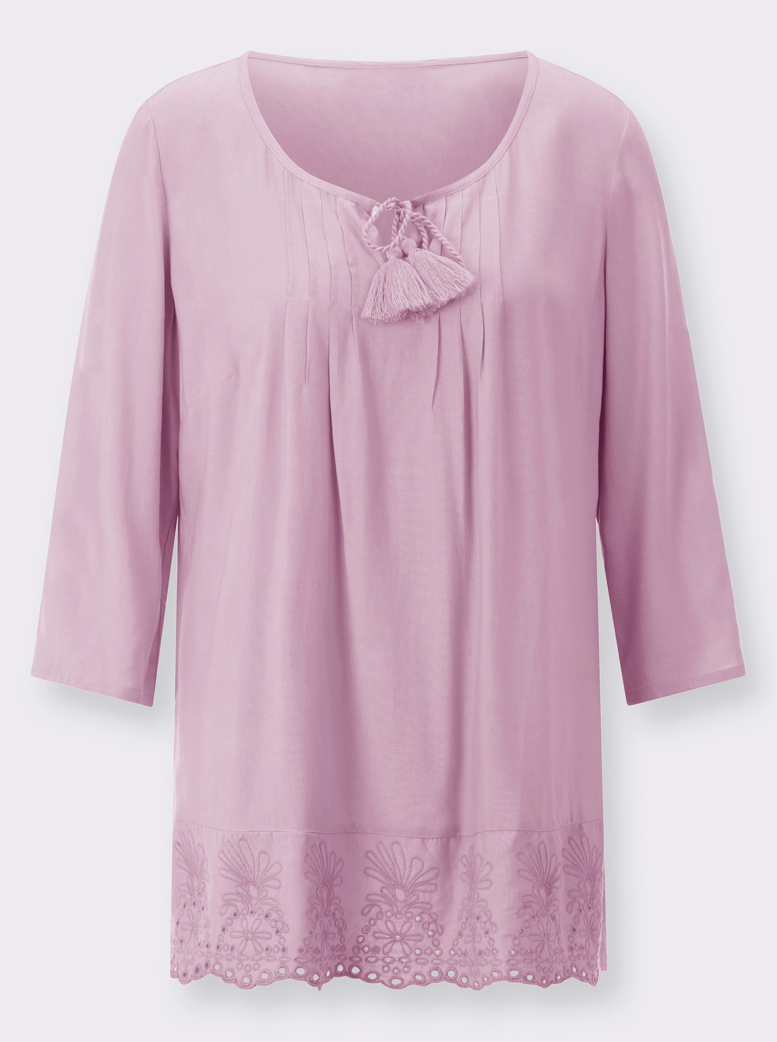 Tunika i lång modell - ljusrosa