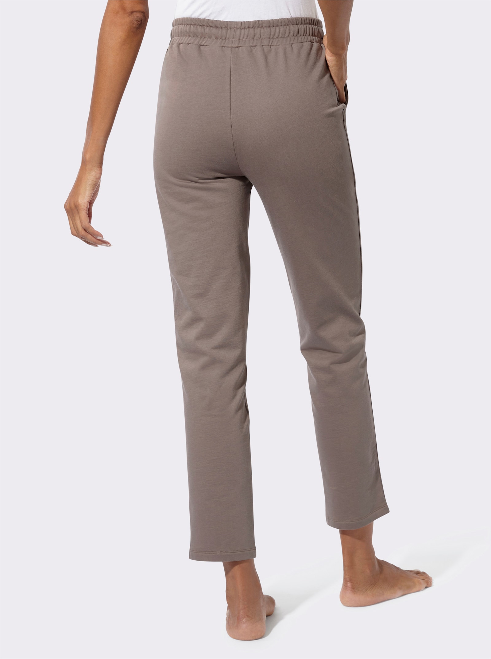feel good Dehnbund-Hose - dunkeltaupe