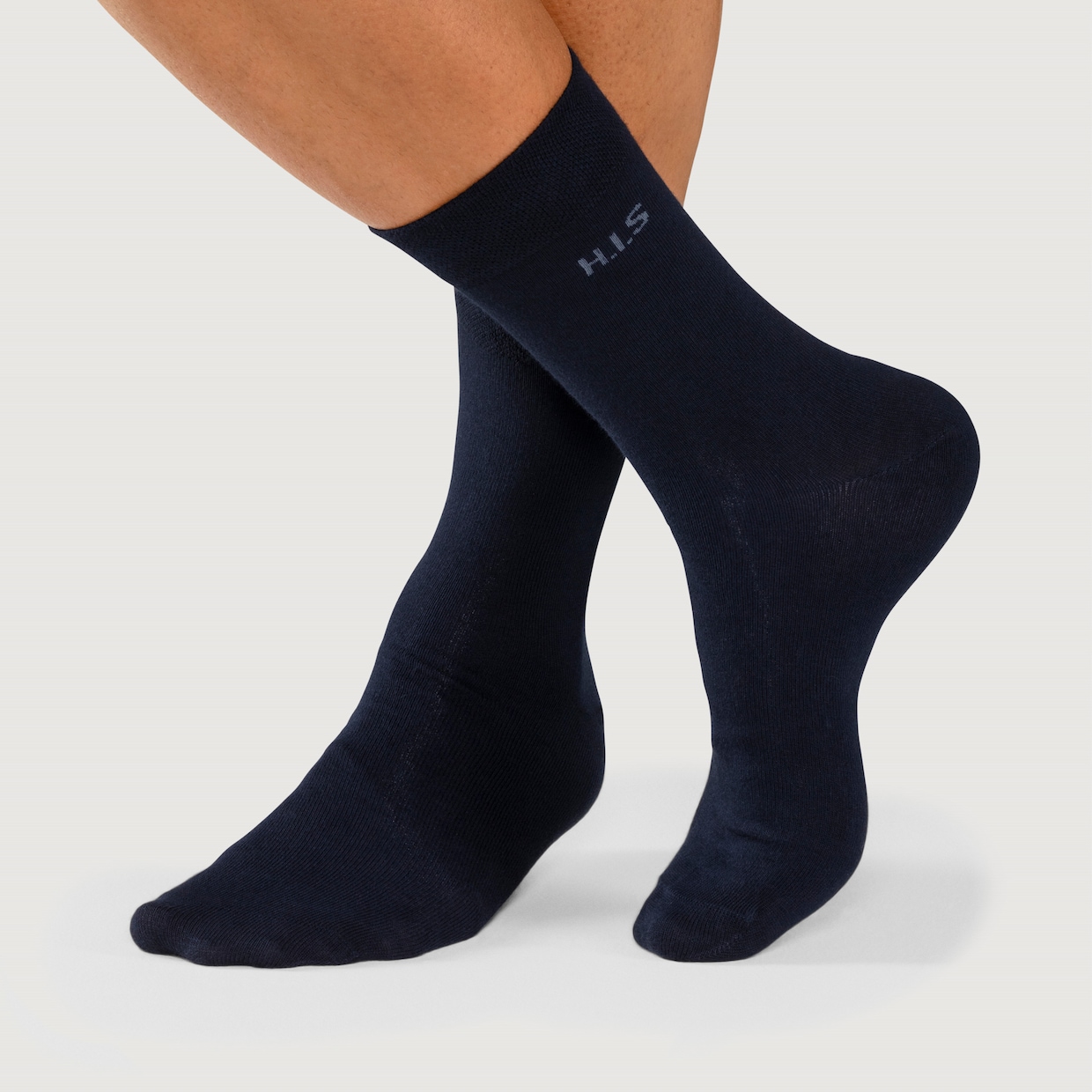 H.I.S Socken - 1x schwarz, 1x marine, 1x anthrazit-meliert, 1x grau-meliert