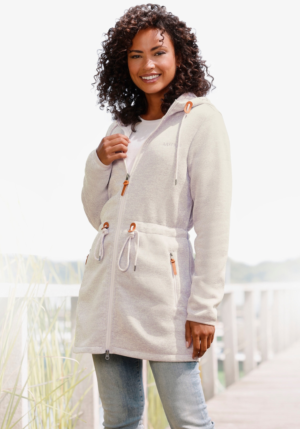 LASCANA Fleecejacke - beige