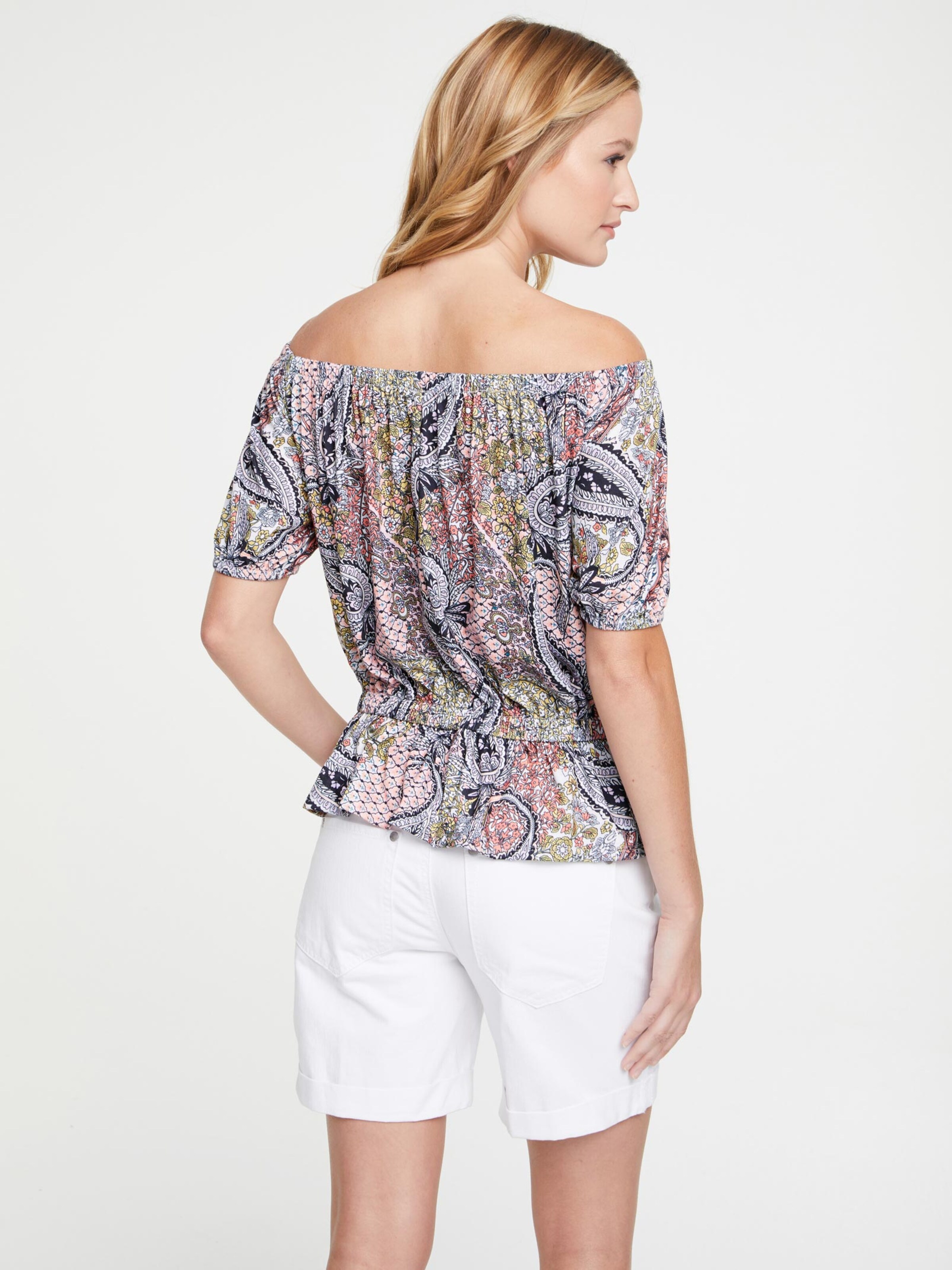 Damenmode Shirts Linea Tesini Druck-Shirt in bunt Damenmode Shirts Linea Tesini Druck-Shirt in bunt