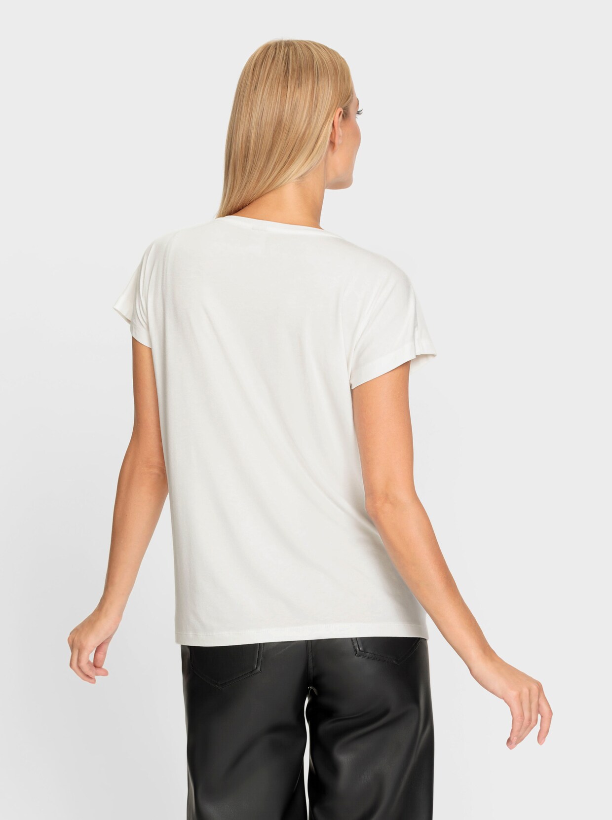 heine Shirt met print - ecru