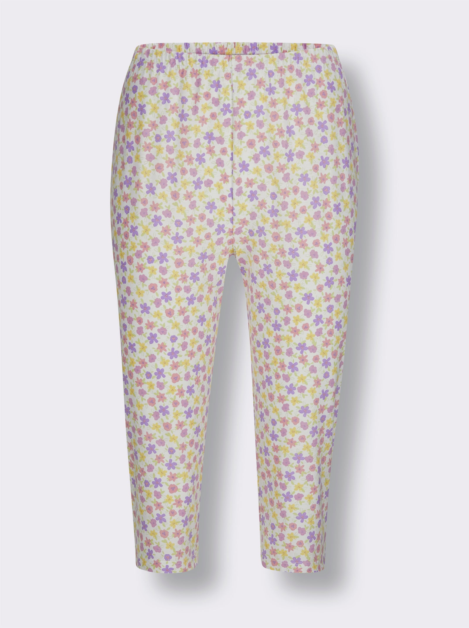 wäschepur Capri-Anzüge - weiss-orchidee-bedruckt + orchidee