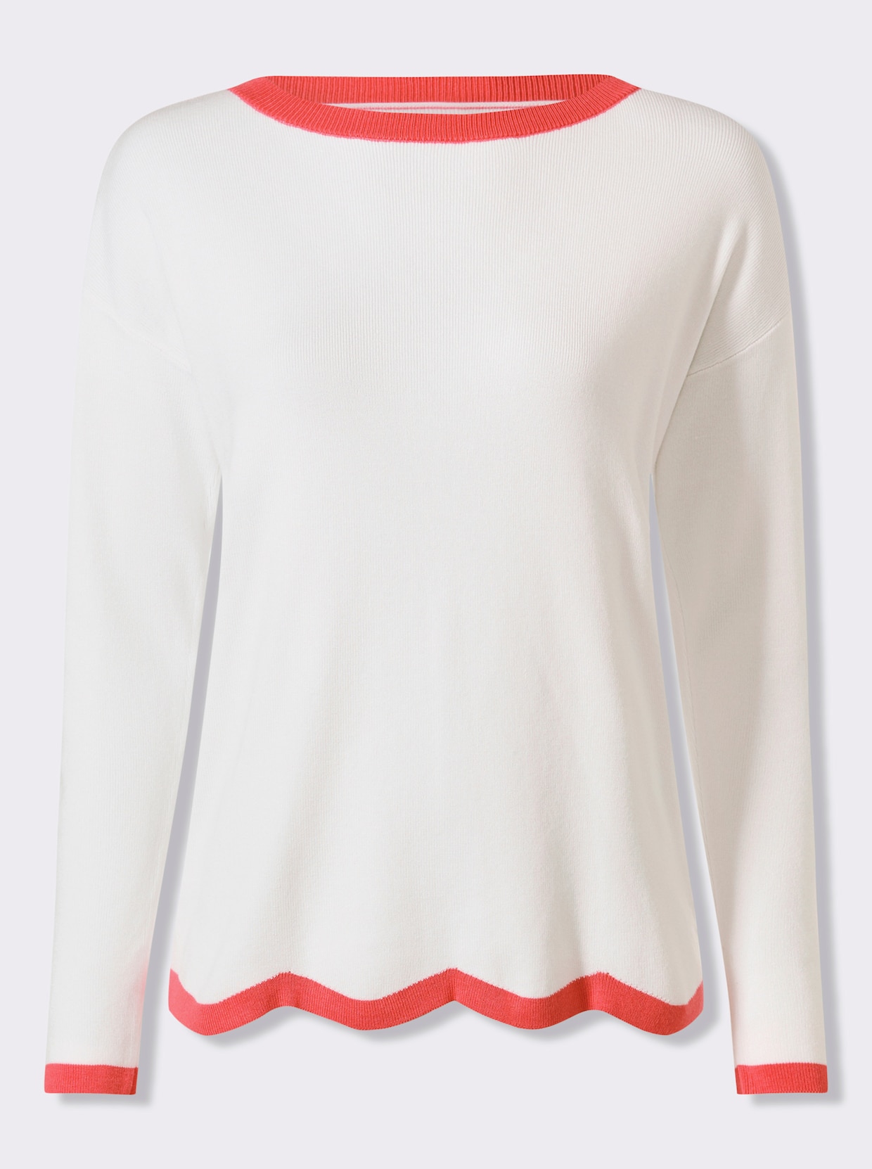 heine Pull en tricot fin - écru