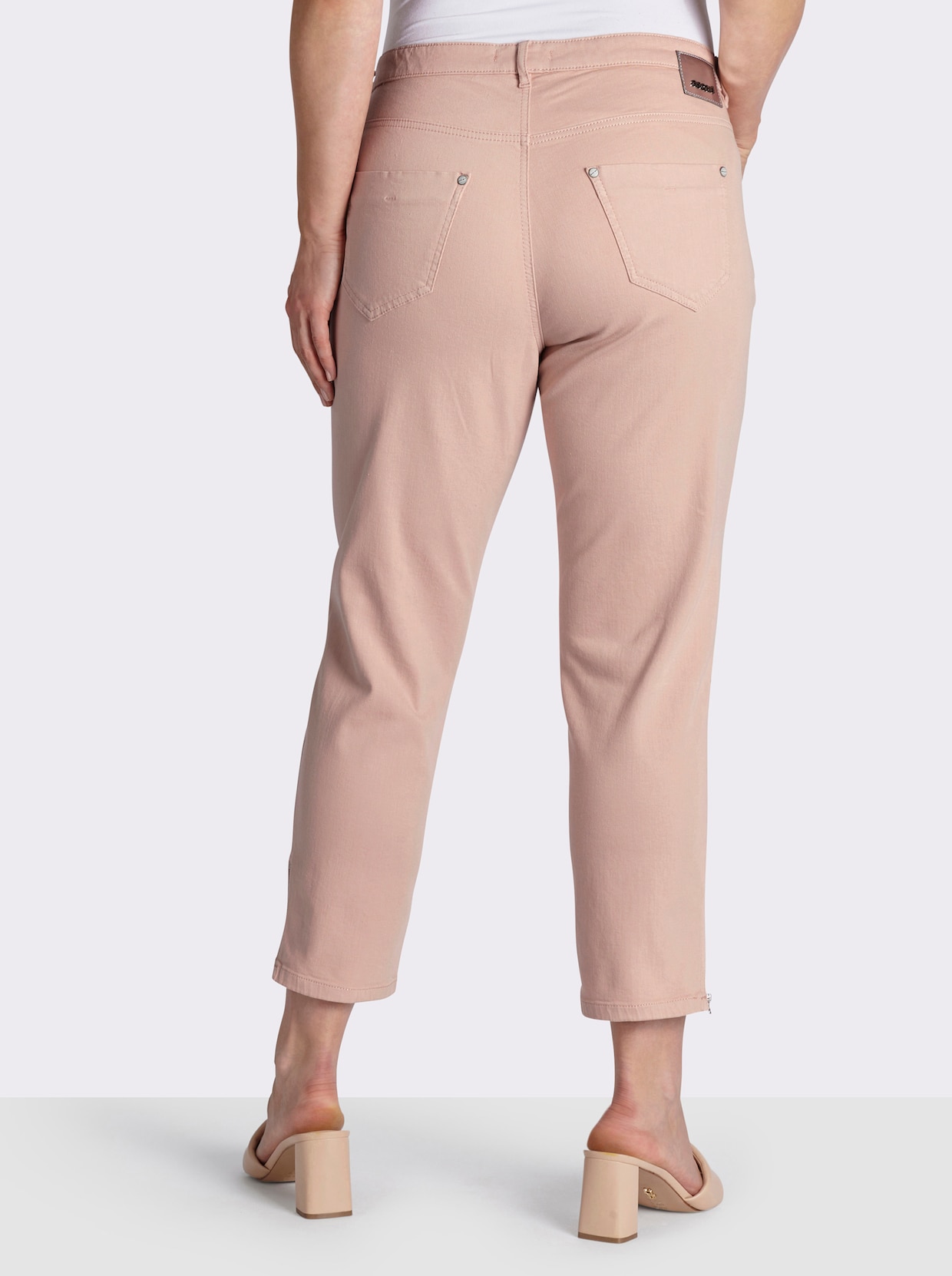 Ascari Stretch-Jeans mit Bauch-weg-Effekt - rosé