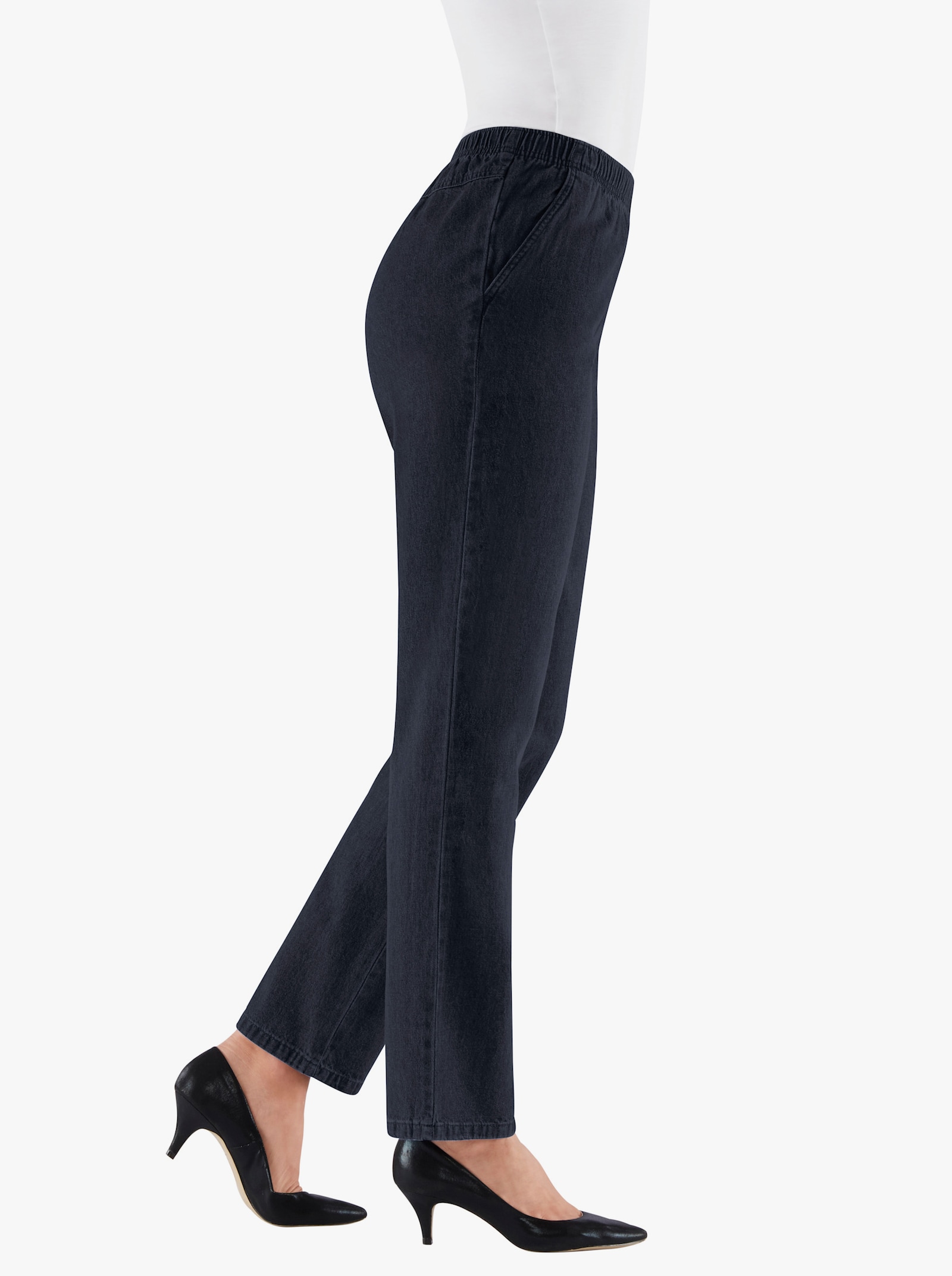  Comfortjeans met twee zijzakken - marine