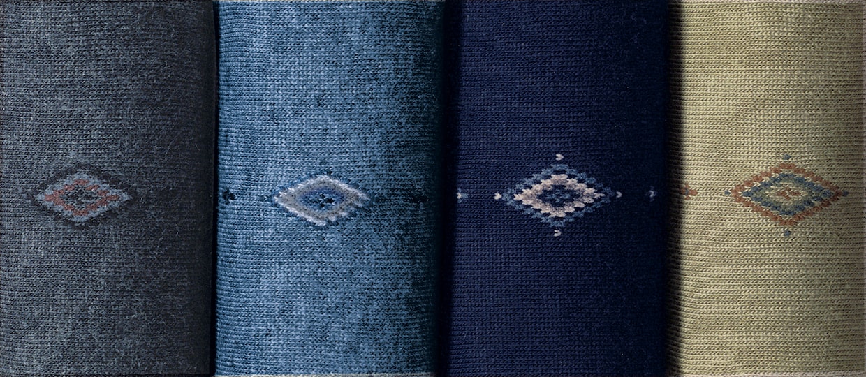Rogo Pánské ponožky - po 1 páru antracitová, světlešedá, námořnická modrá, rákosová