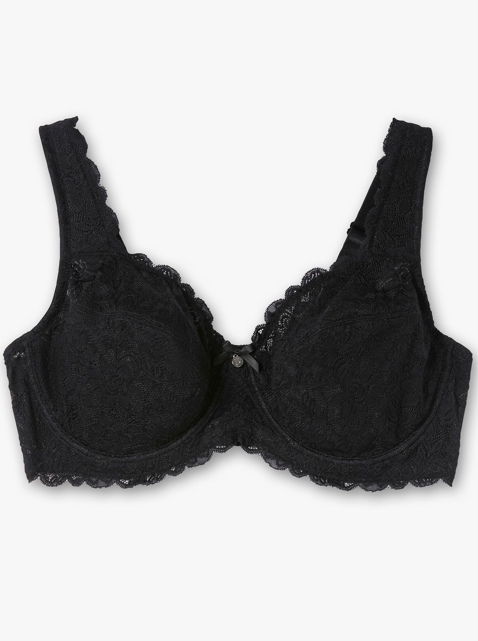 sheego Bügel-BH und Seitenstützen - schwarz