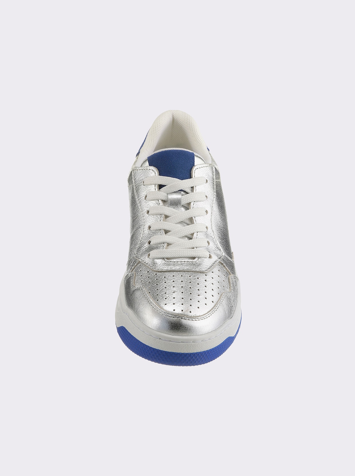 heine Sneaker - silberfarben-royalblau