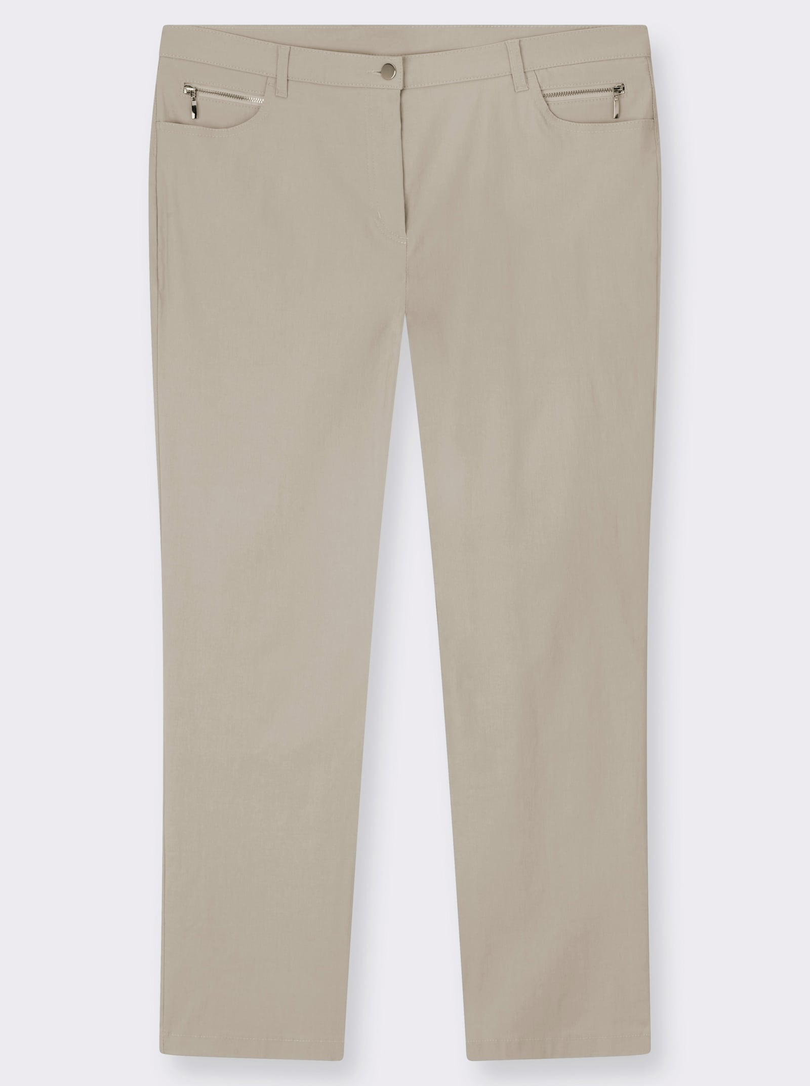 Stehmann Comfort line Stretch-Hose mit Zier-Taschen vorne - stein