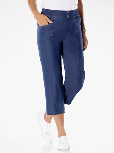 3/4-Jeans - blue-stone-washed