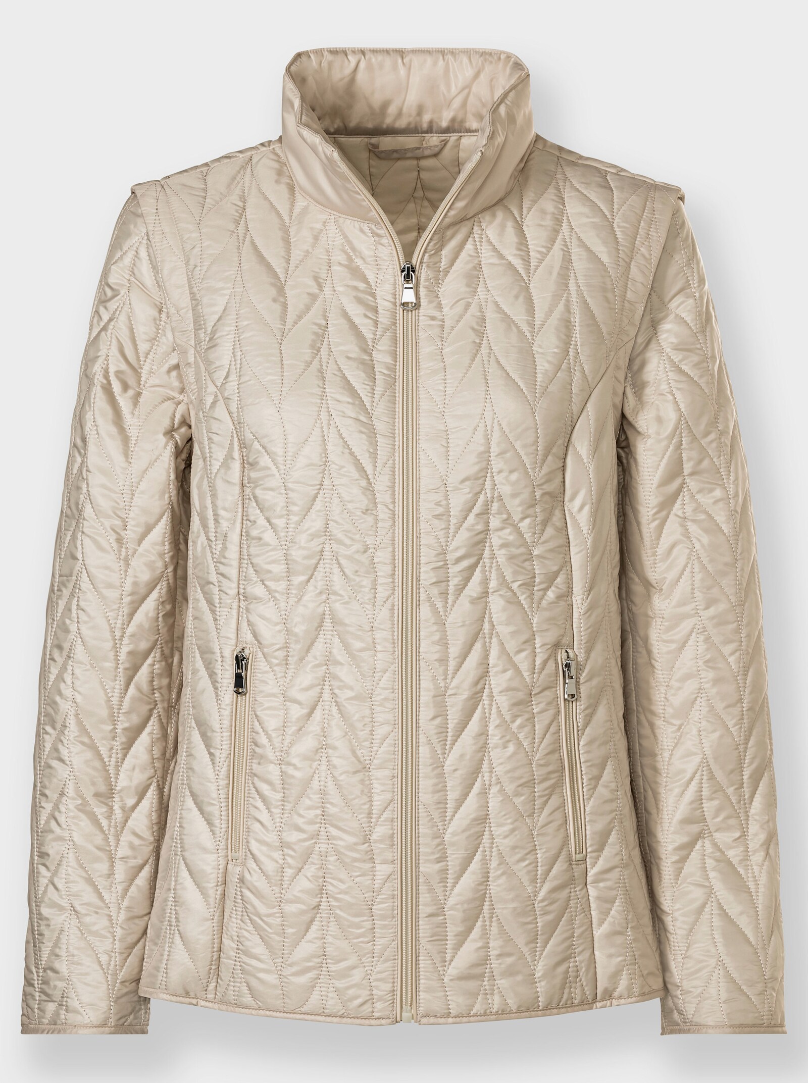 2-in-1-jack met afneembare mouwen - zand